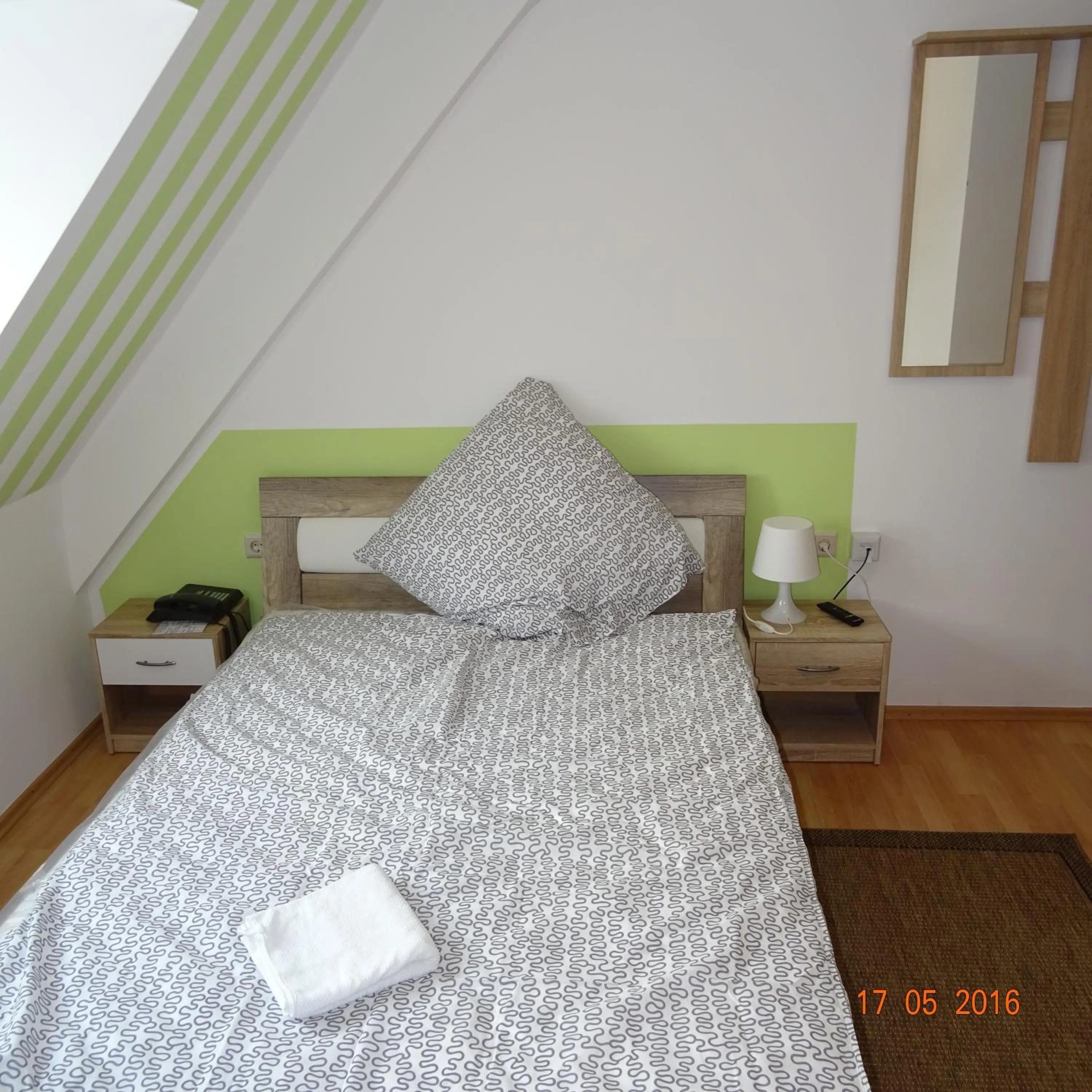 Decorative detail, Bed in Hotel Einstein