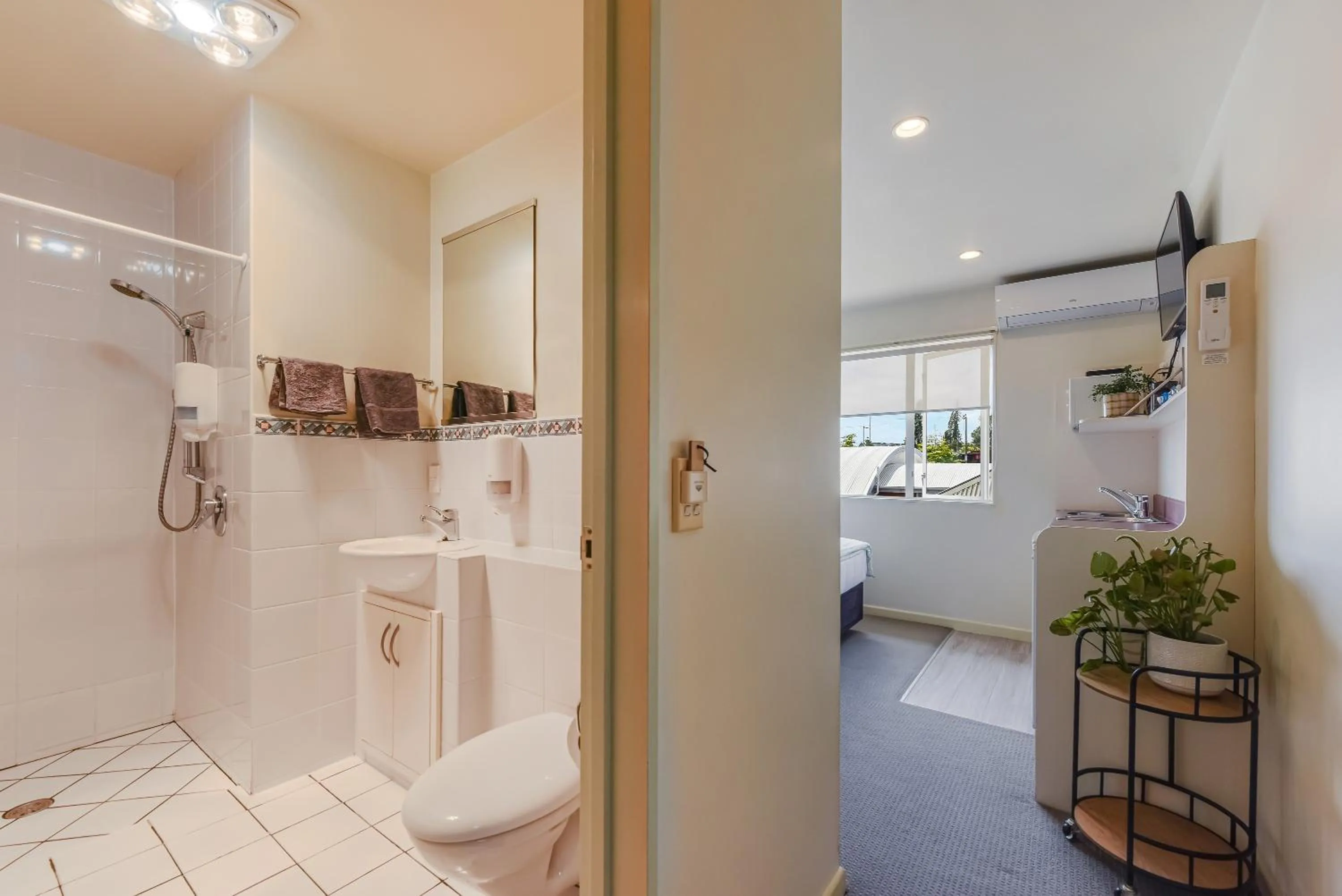 Shower in Boutique Motel