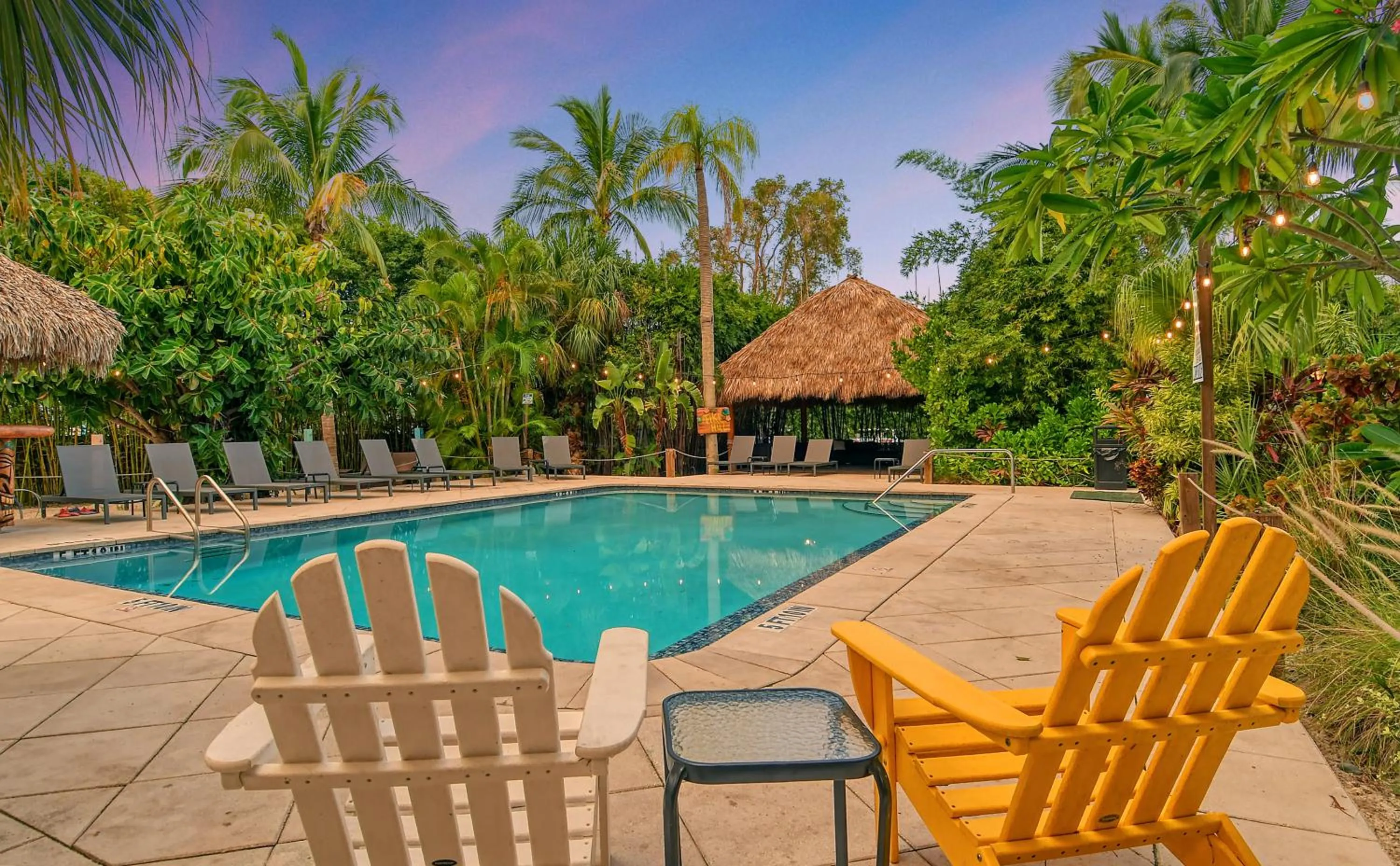 Patio in Siesta Key Palms Resort