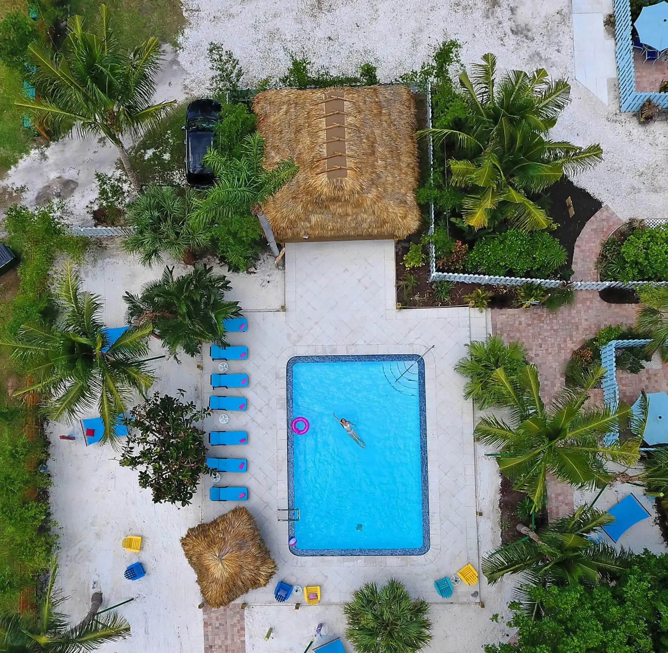 Bird's eye view in Siesta Key Palms Resort Bird's eye view in Siesta Key Palms Resort