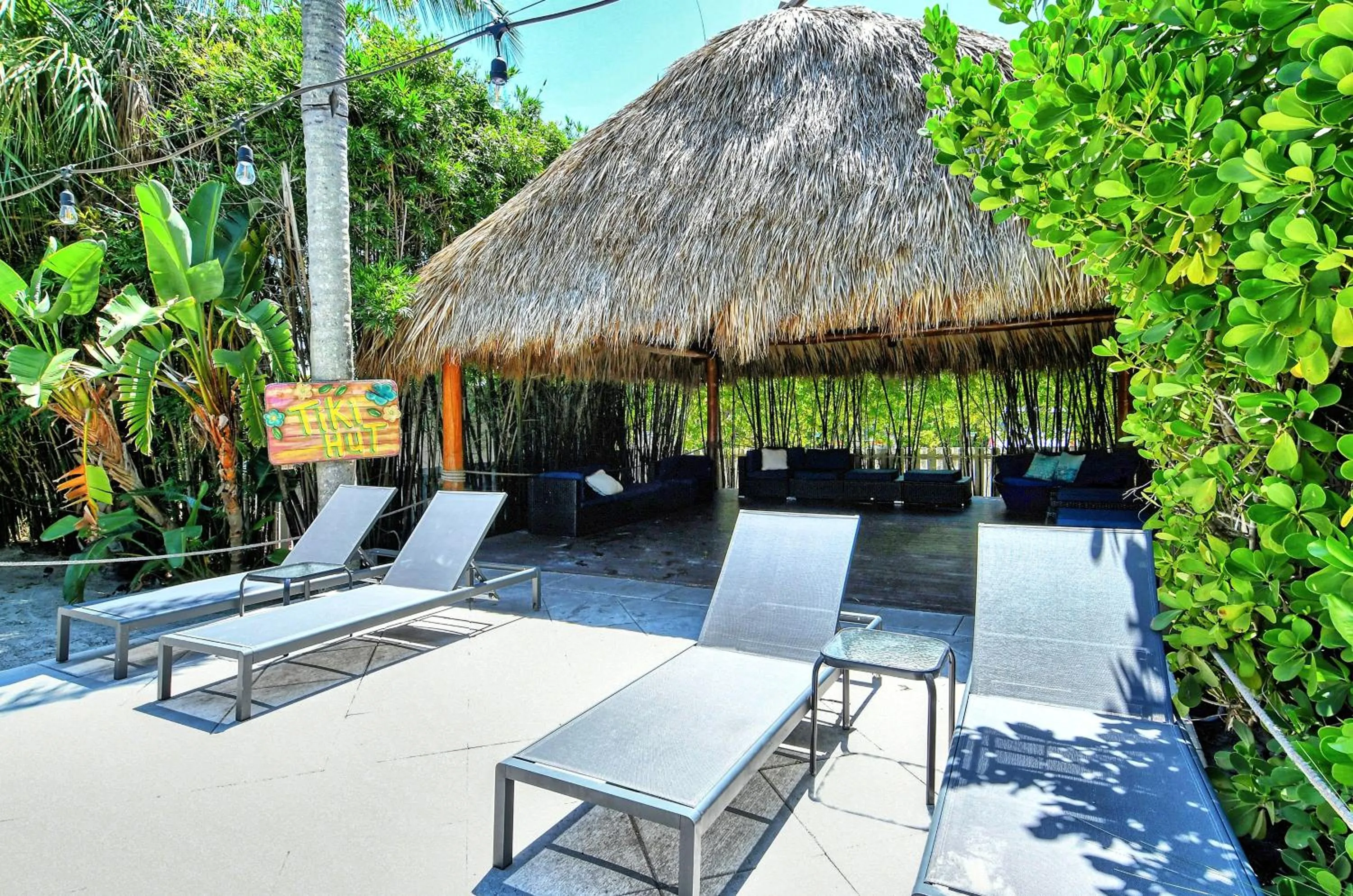 sunbed in Siesta Key Palms Resort