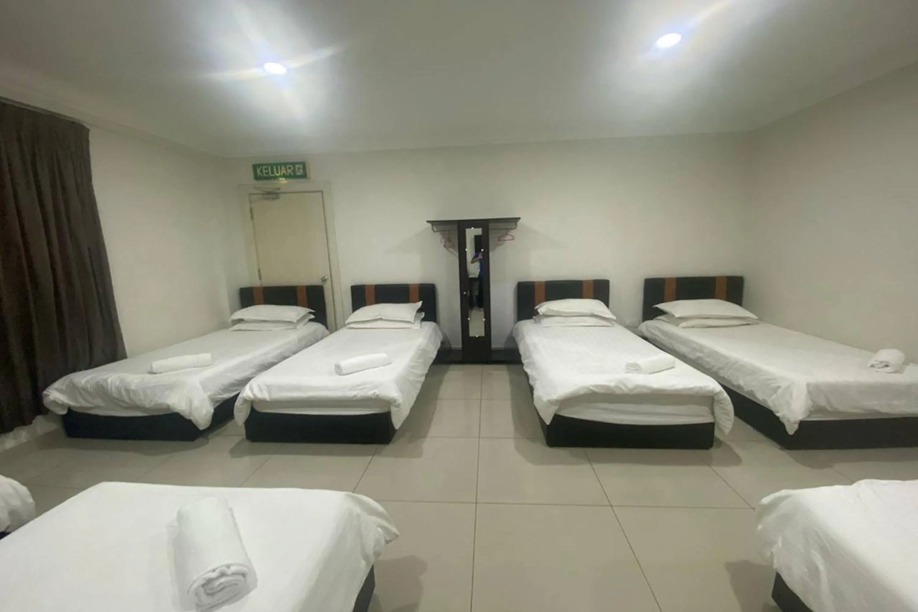 Bed in Hotel Mutiara KGMMB, Melaka