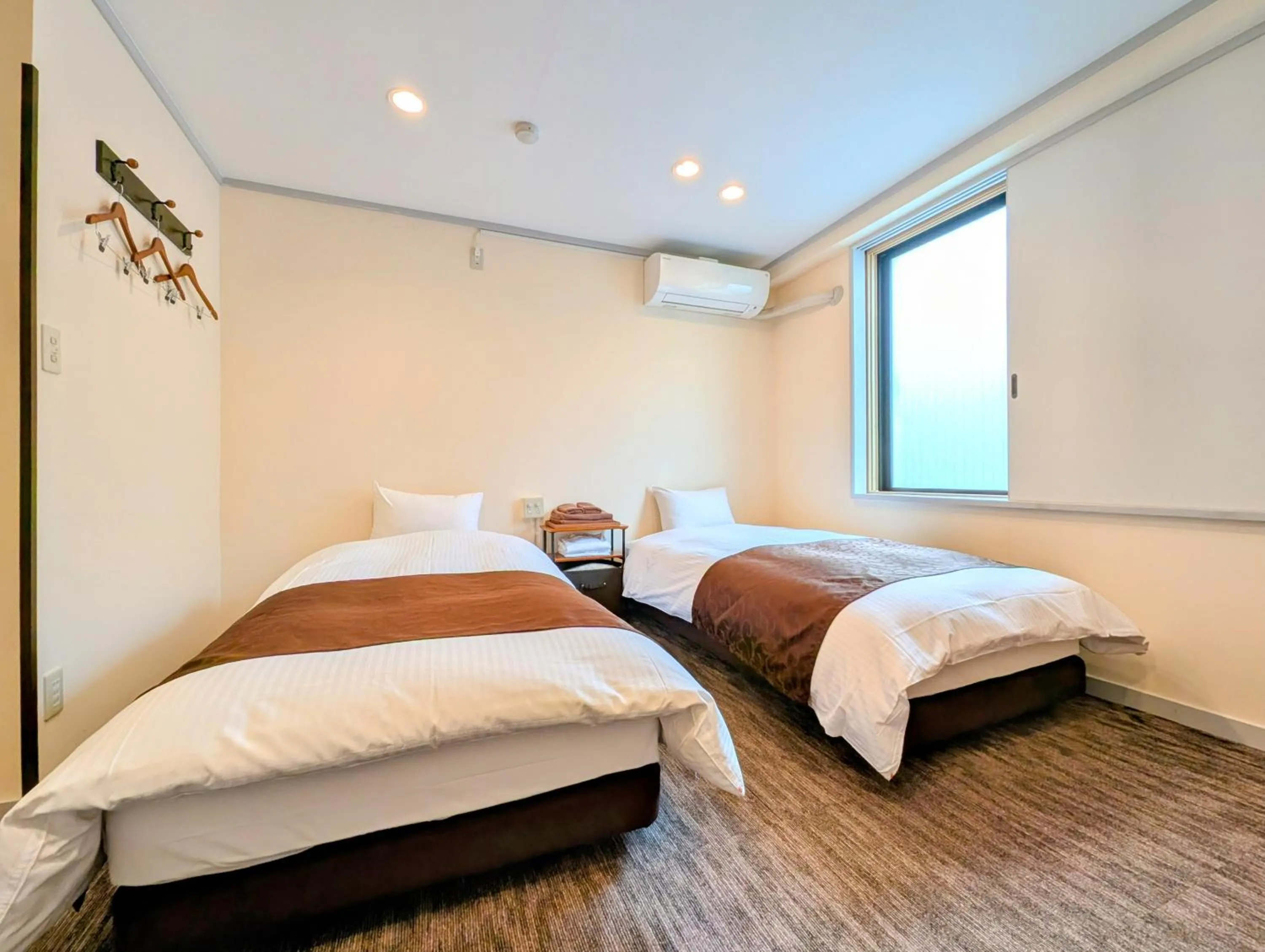 Photo of the whole room, Bed in Kanazawa Station Hotel