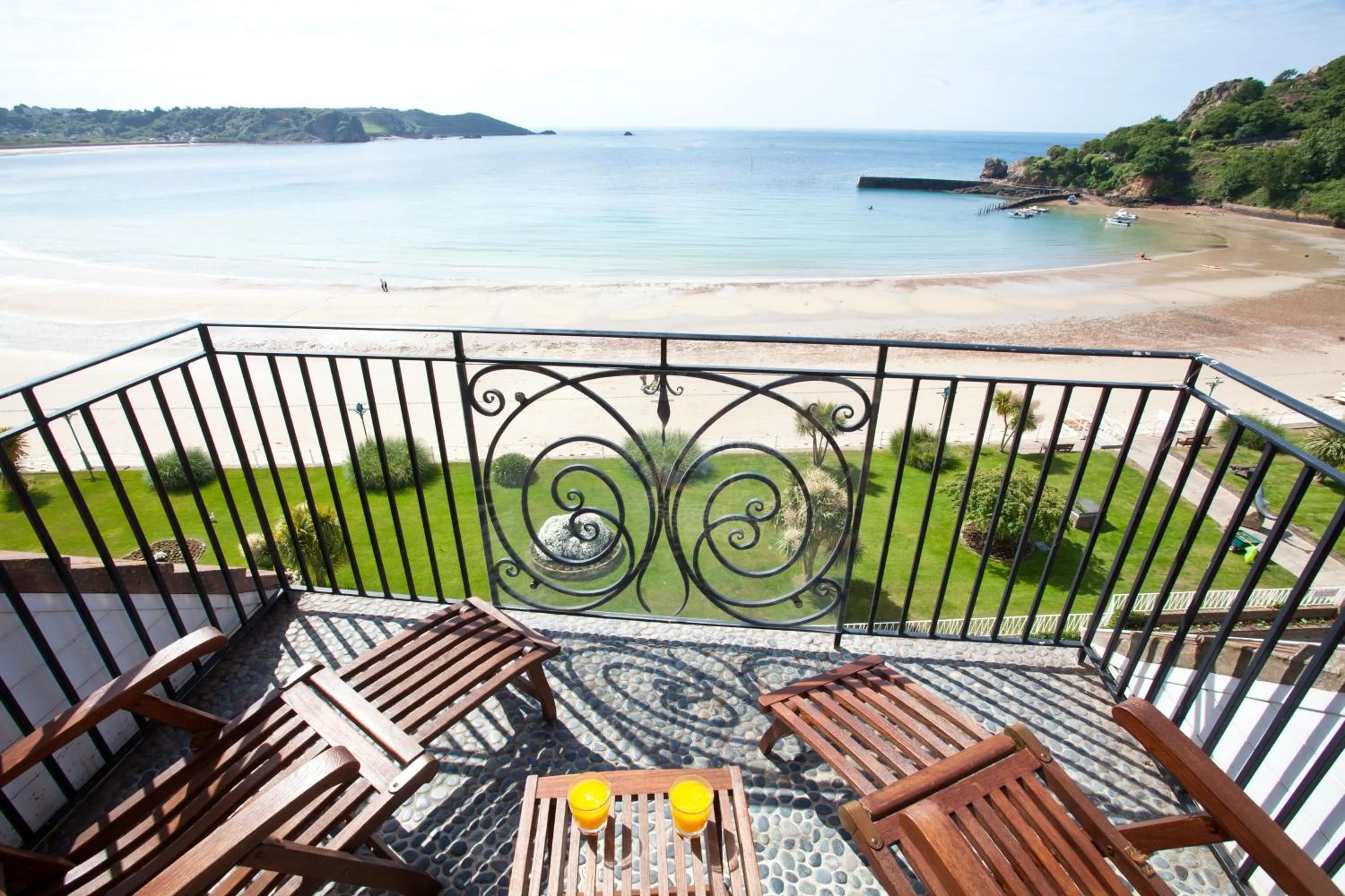 Sea view in St Brelade's Bay Hotel