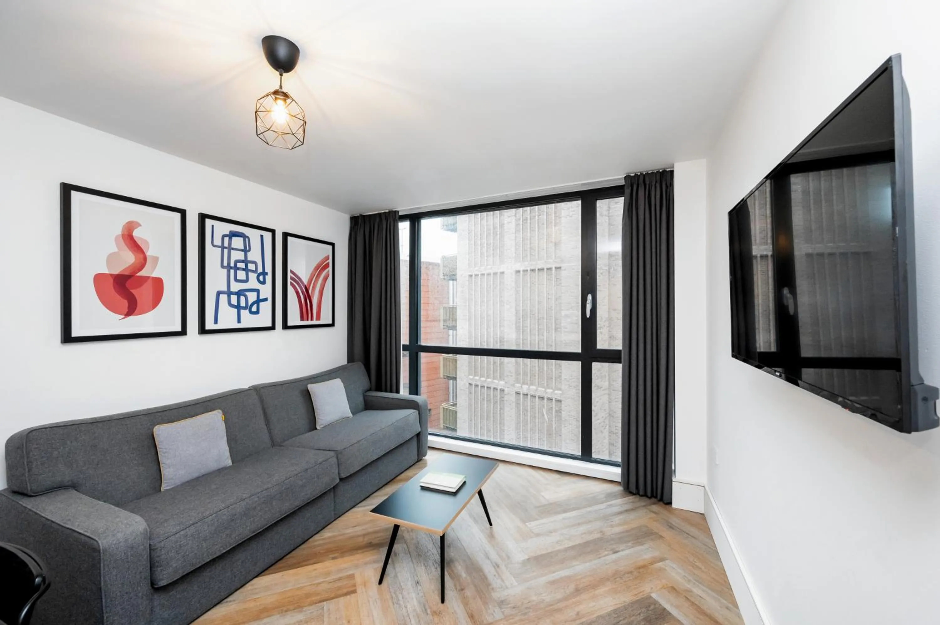 Living room in Staycity Aparthotels Liverpool City Centre