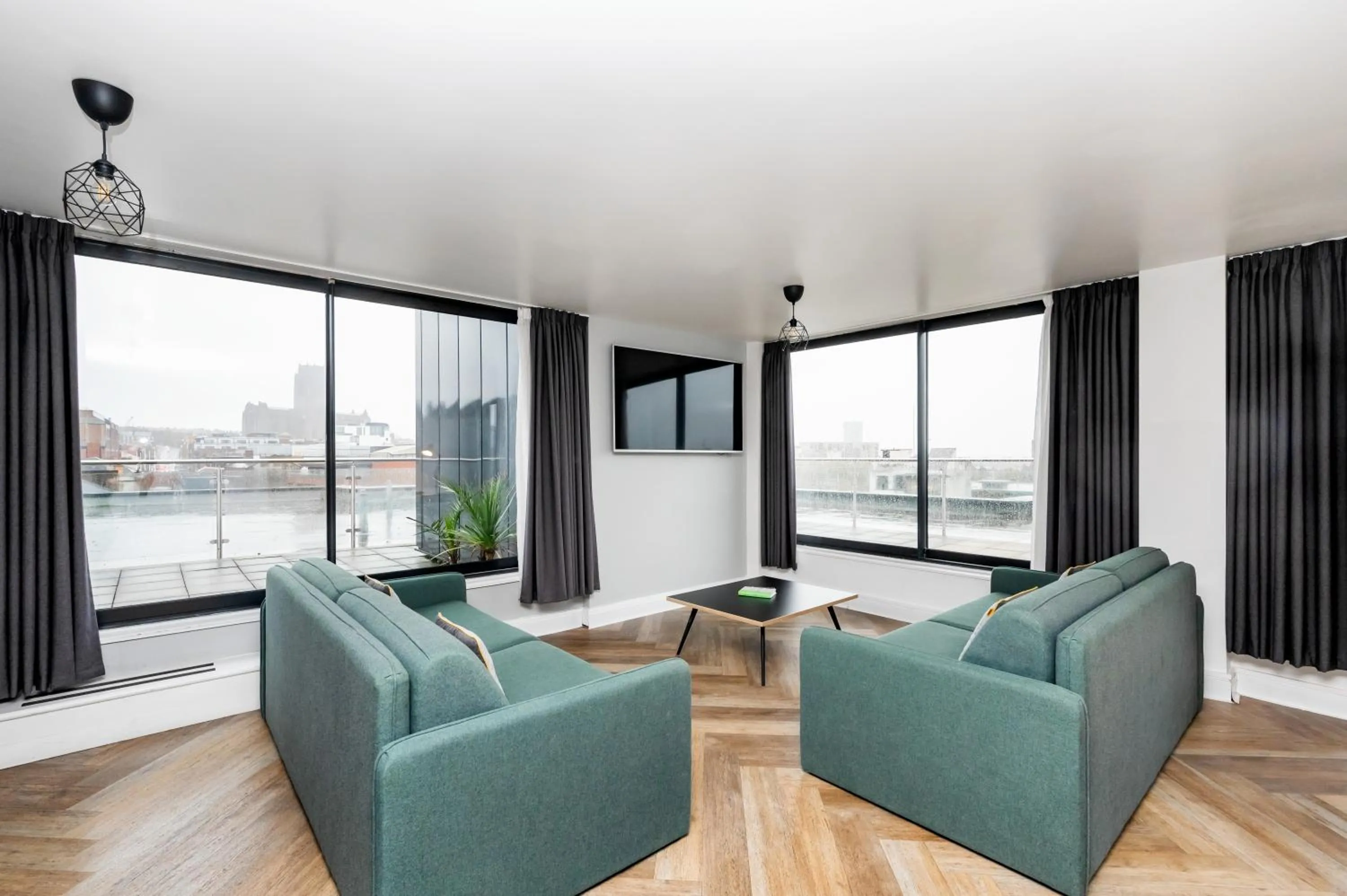 Living room in Staycity Aparthotels Liverpool City Centre