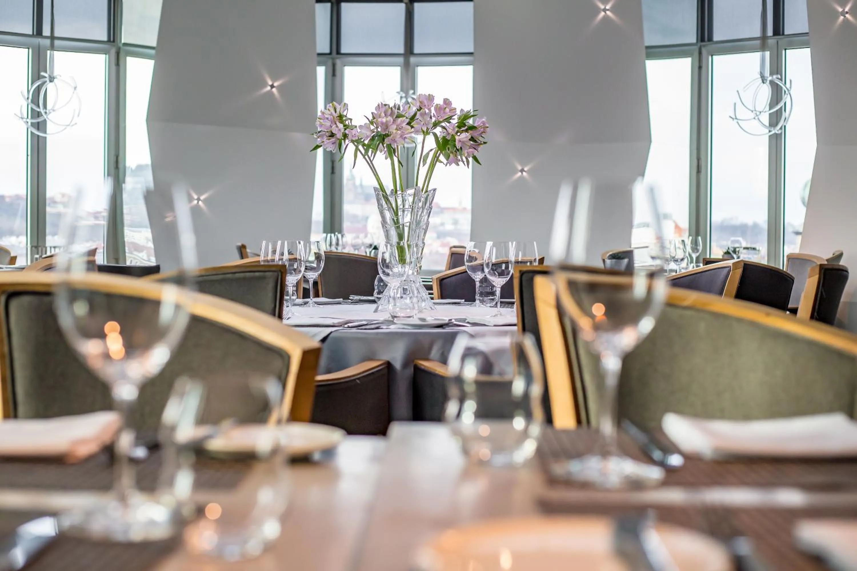 Buffet breakfast in Dancing House - Tančící dům hotel