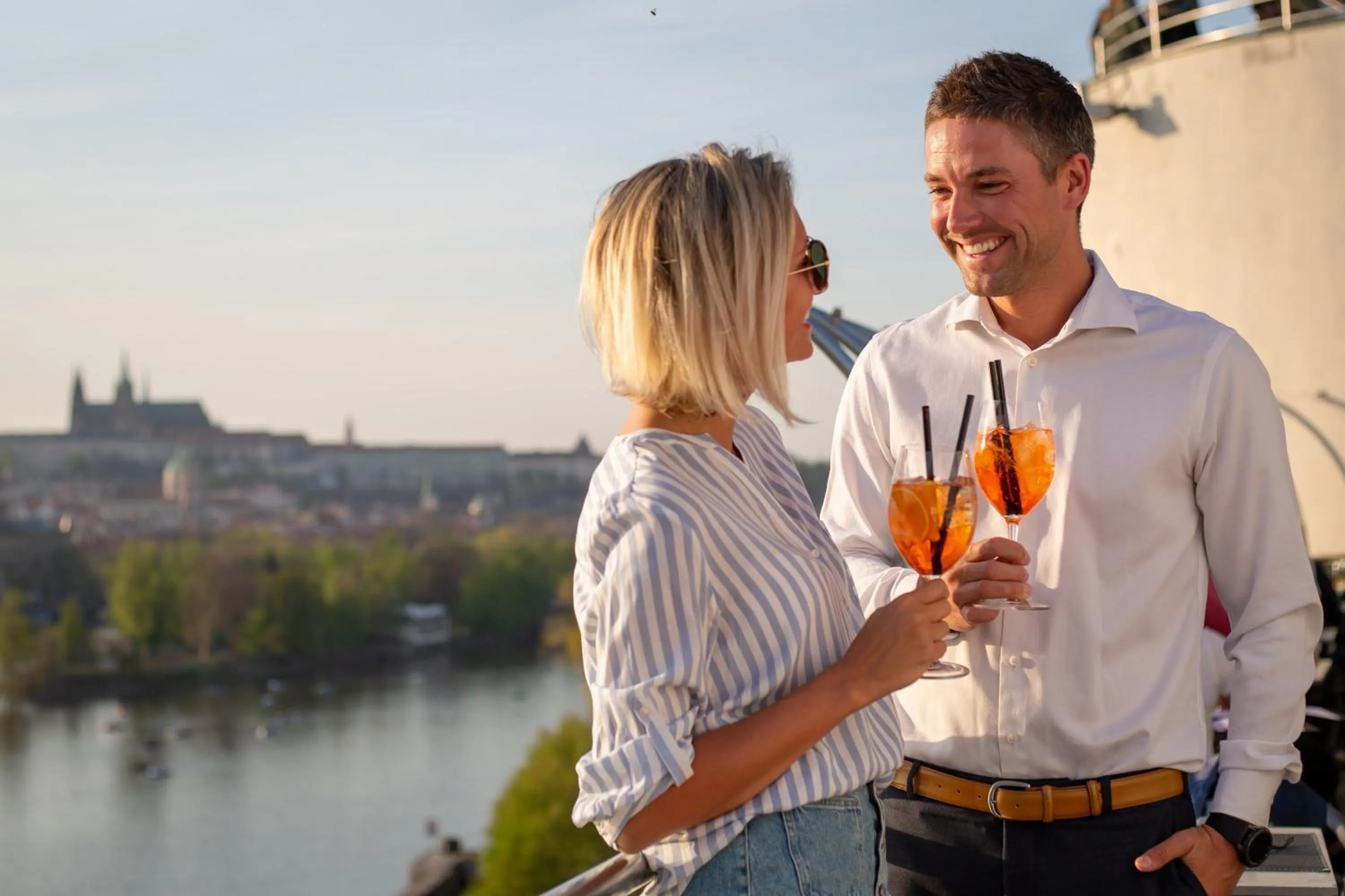 Balcony/Terrace in Dancing House - Tančící dům hotel
