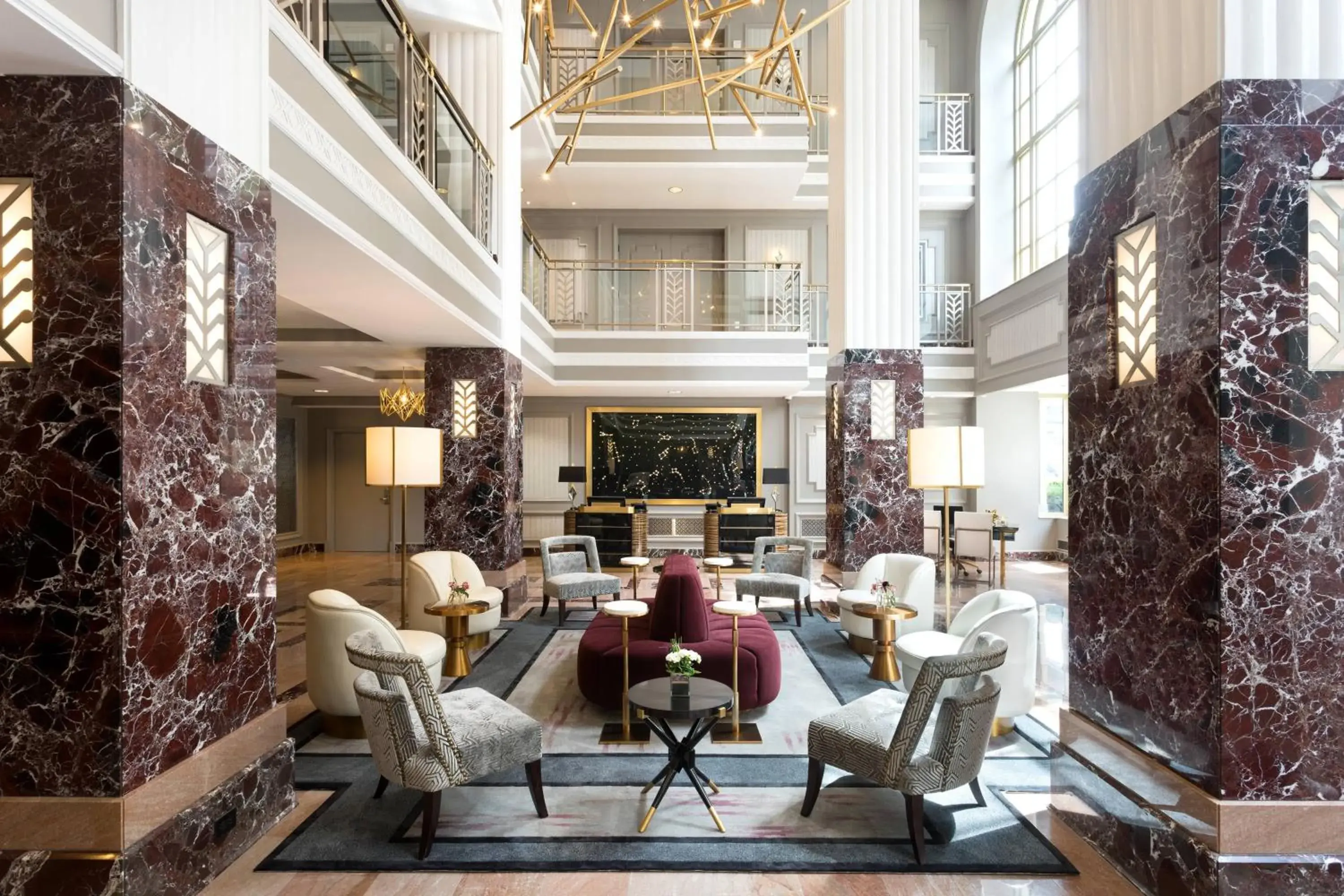 Lobby or reception in Hotel LeVeque, Autograph Collection Lobby or reception in Hotel LeVeque, Autograph Collection