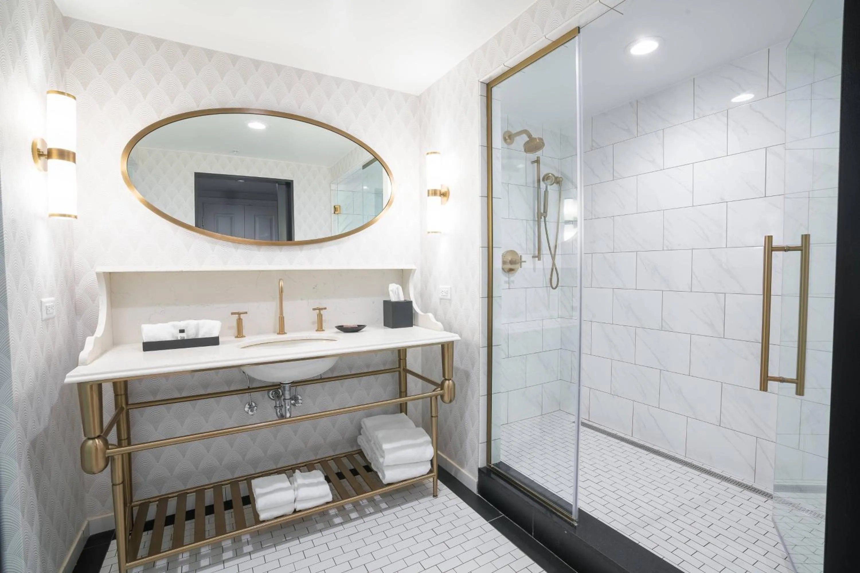 Bathroom in Hotel LeVeque, Autograph Collection