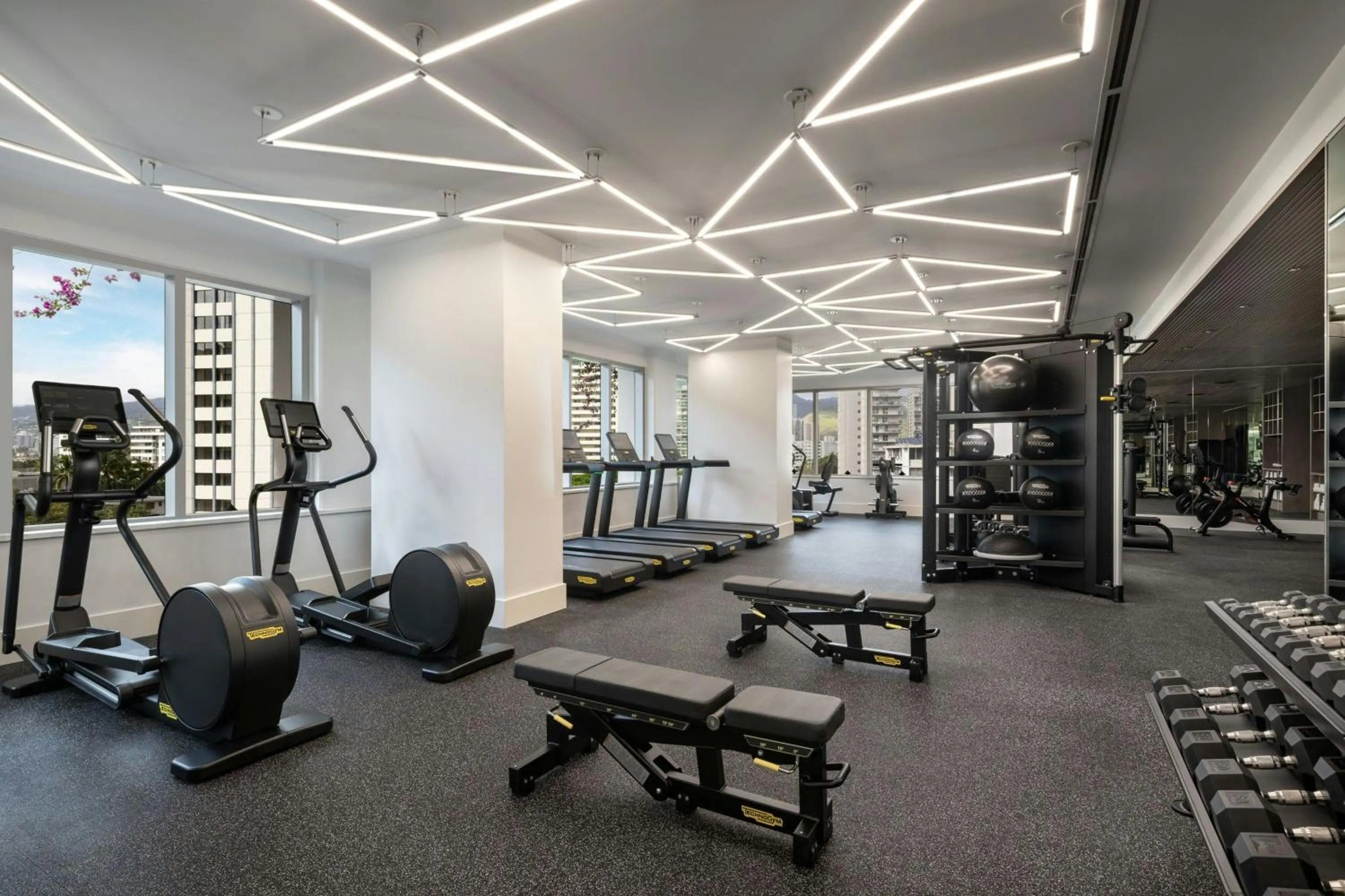 Fitness centre/facilities in The Ritz-Carlton Residences, Waikiki Beach Hotel