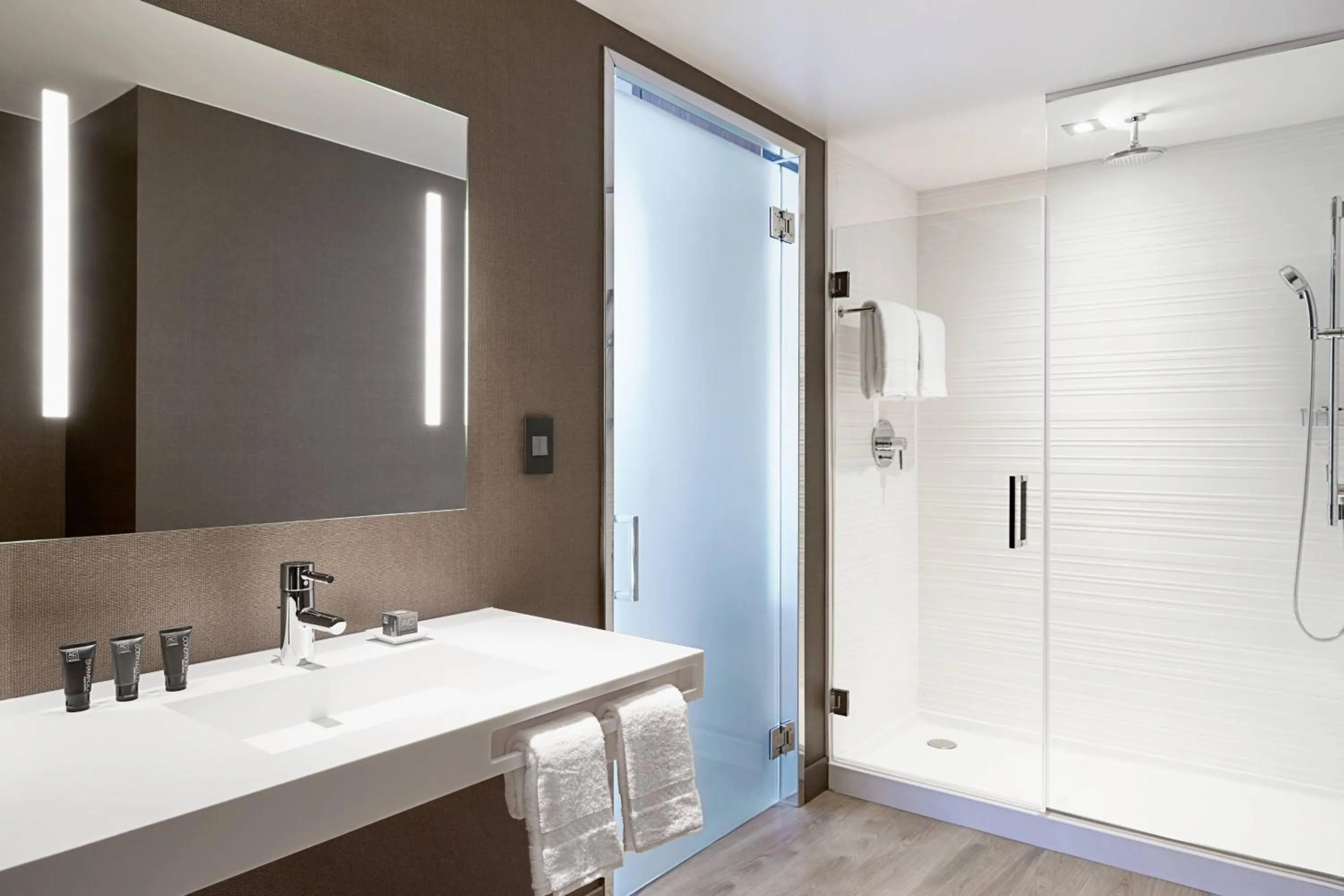 Bathroom in AC Hotel by Marriott Phoenix Tempe/Downtown