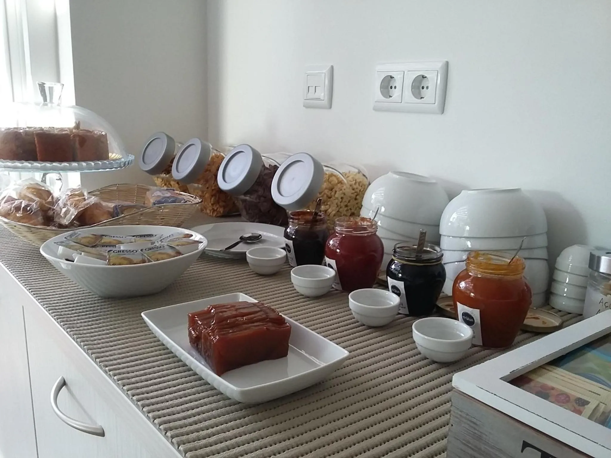 Continental breakfast in Tavira Monte