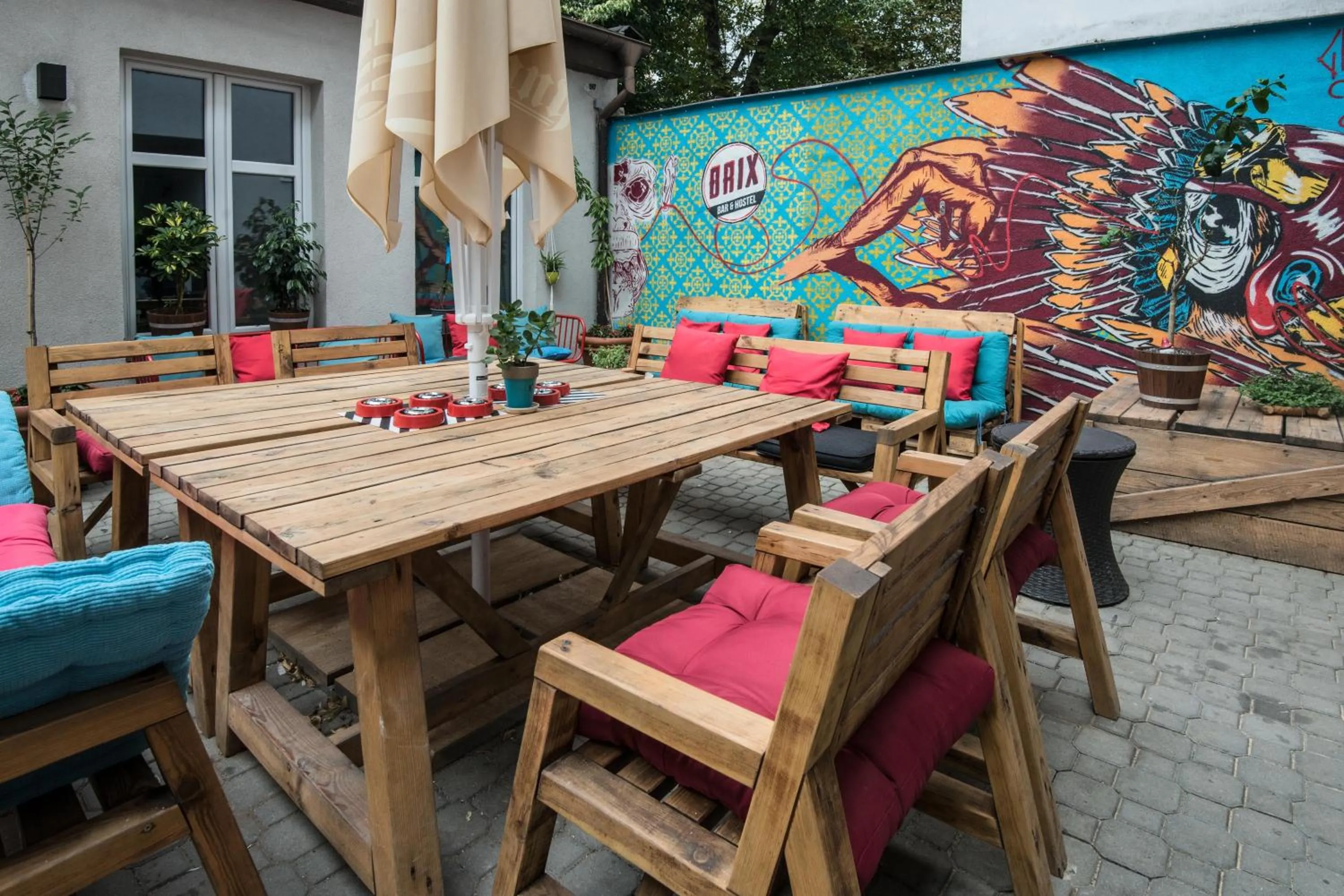 Garden in Brix Hostel