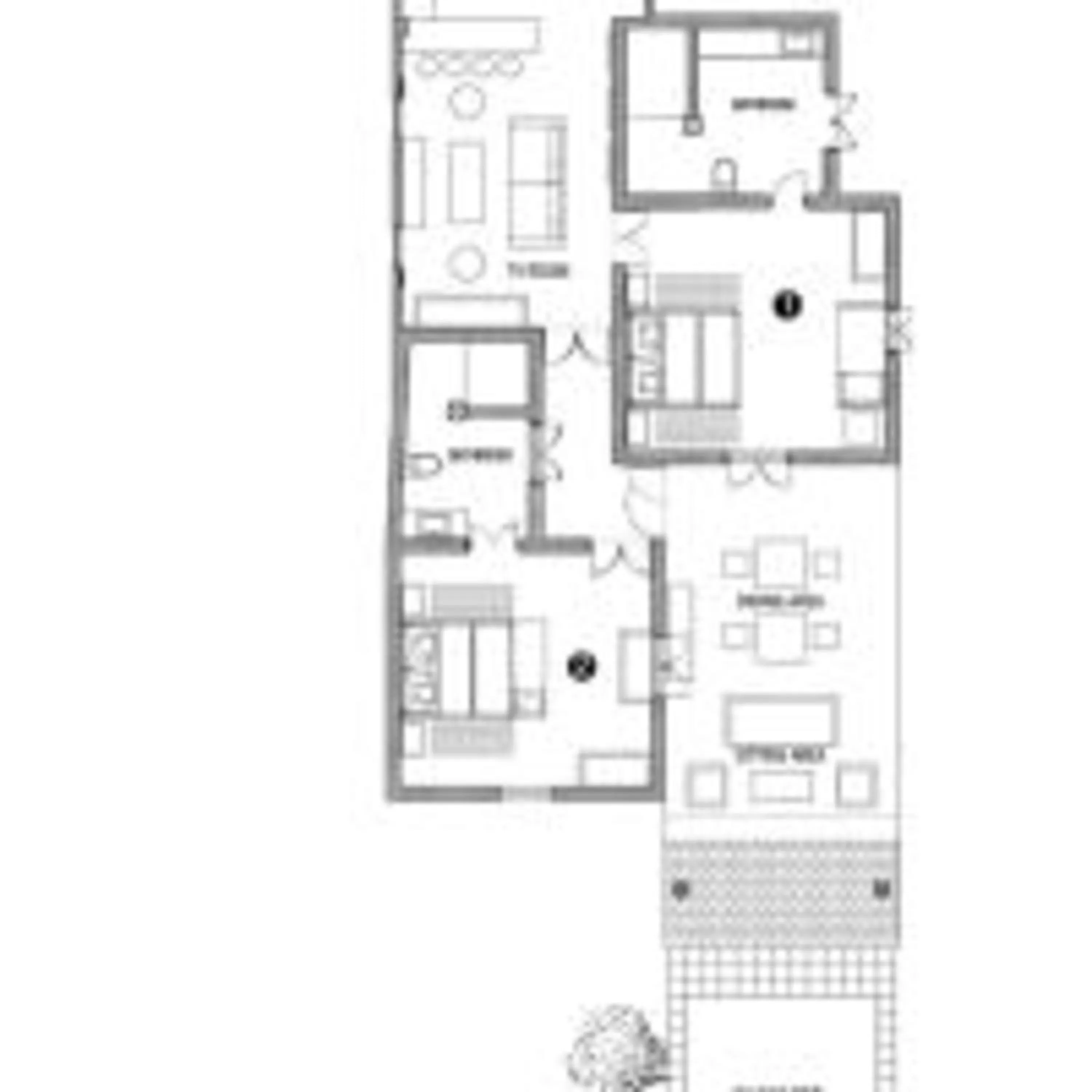 Floor plan in Taru Villas 906 - Hikkaduwa