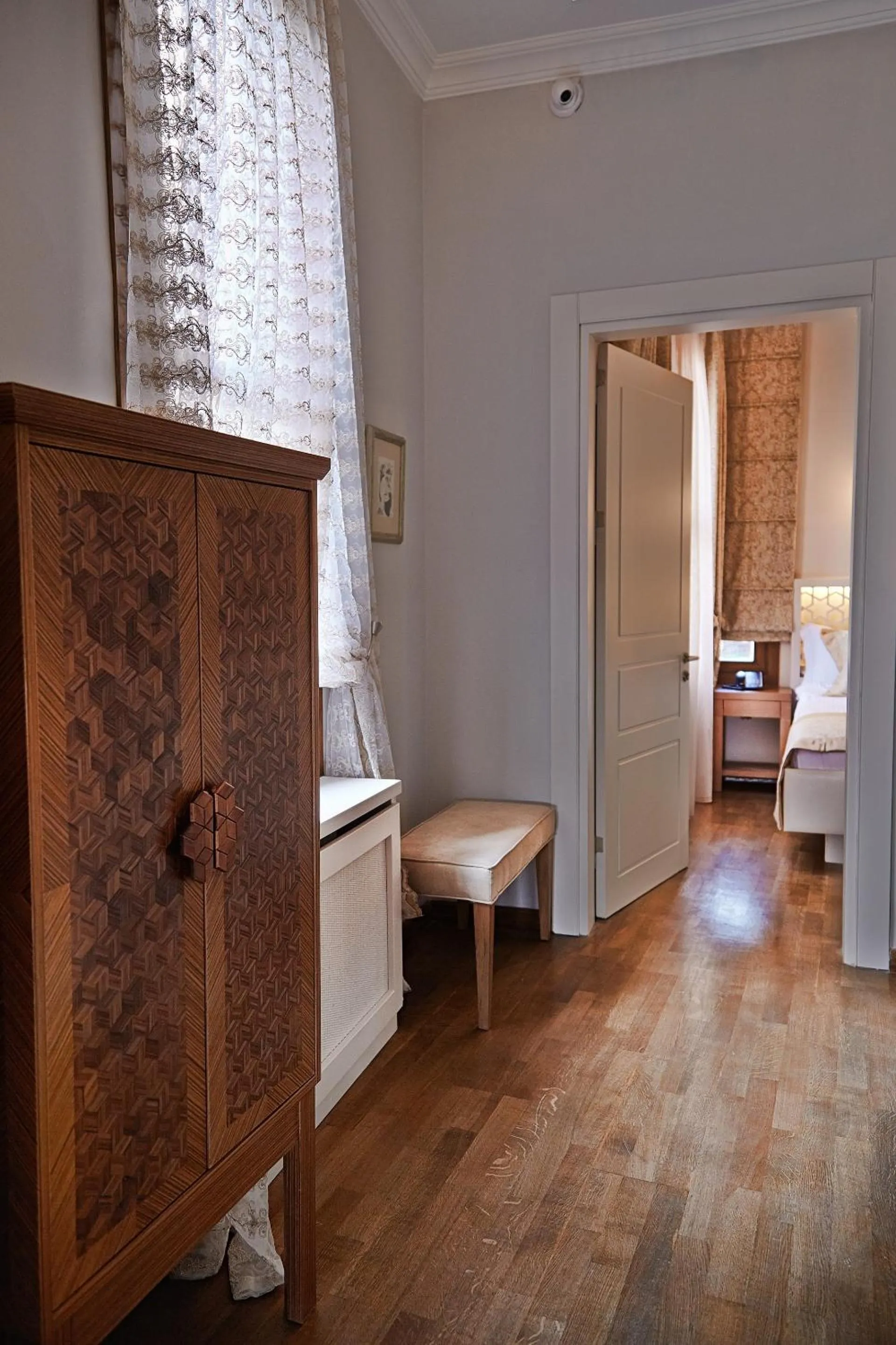 Decorative detail, Bed in Arart Hotel