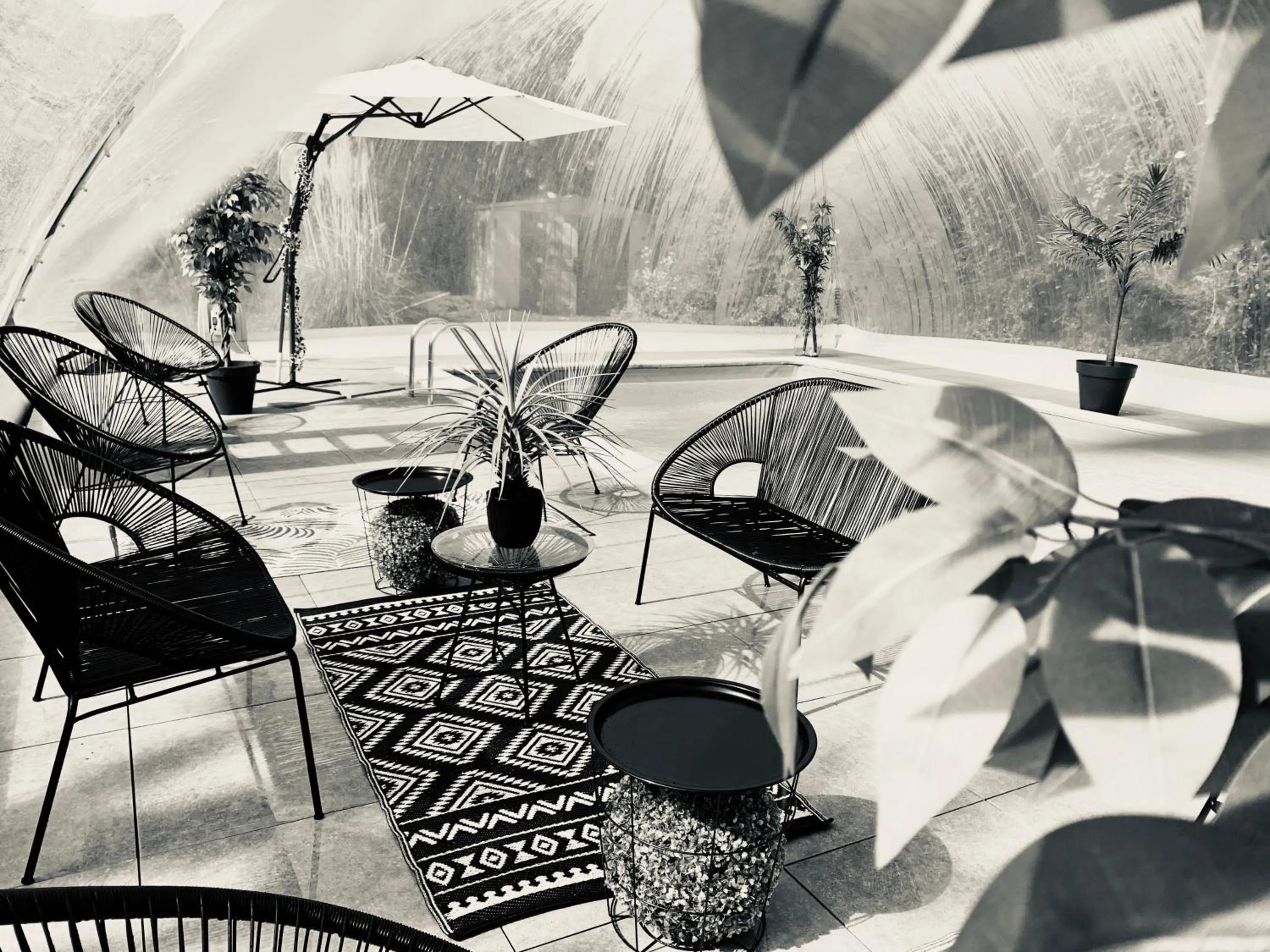 Pool view in Home Sweet Home