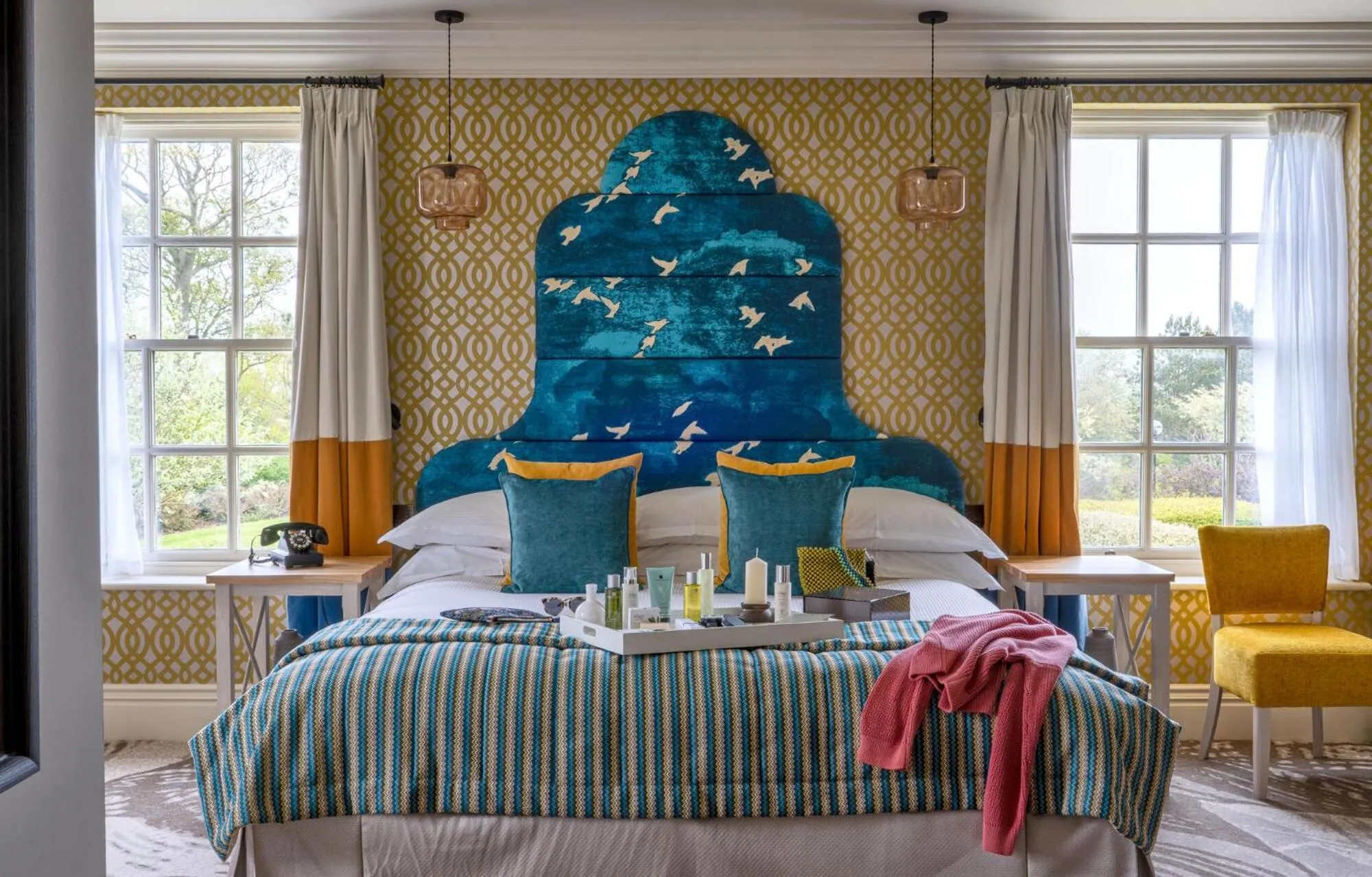 Bedroom, Bed in Seaham Hall and Serenity Spa