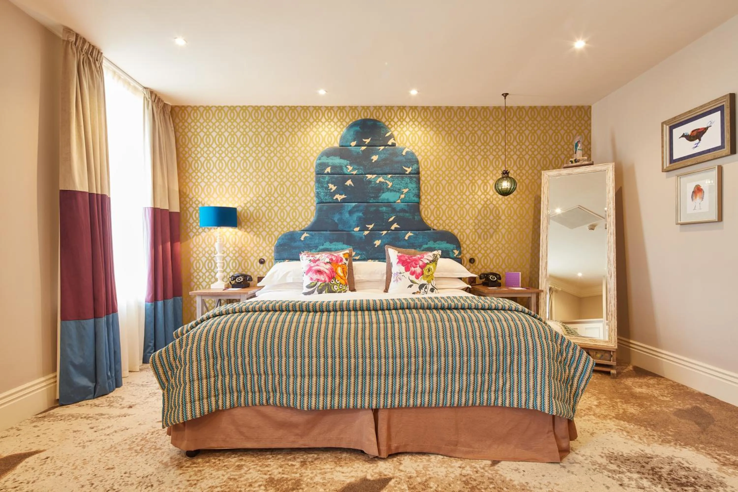 Bedroom, Bed in Seaham Hall and Serenity Spa