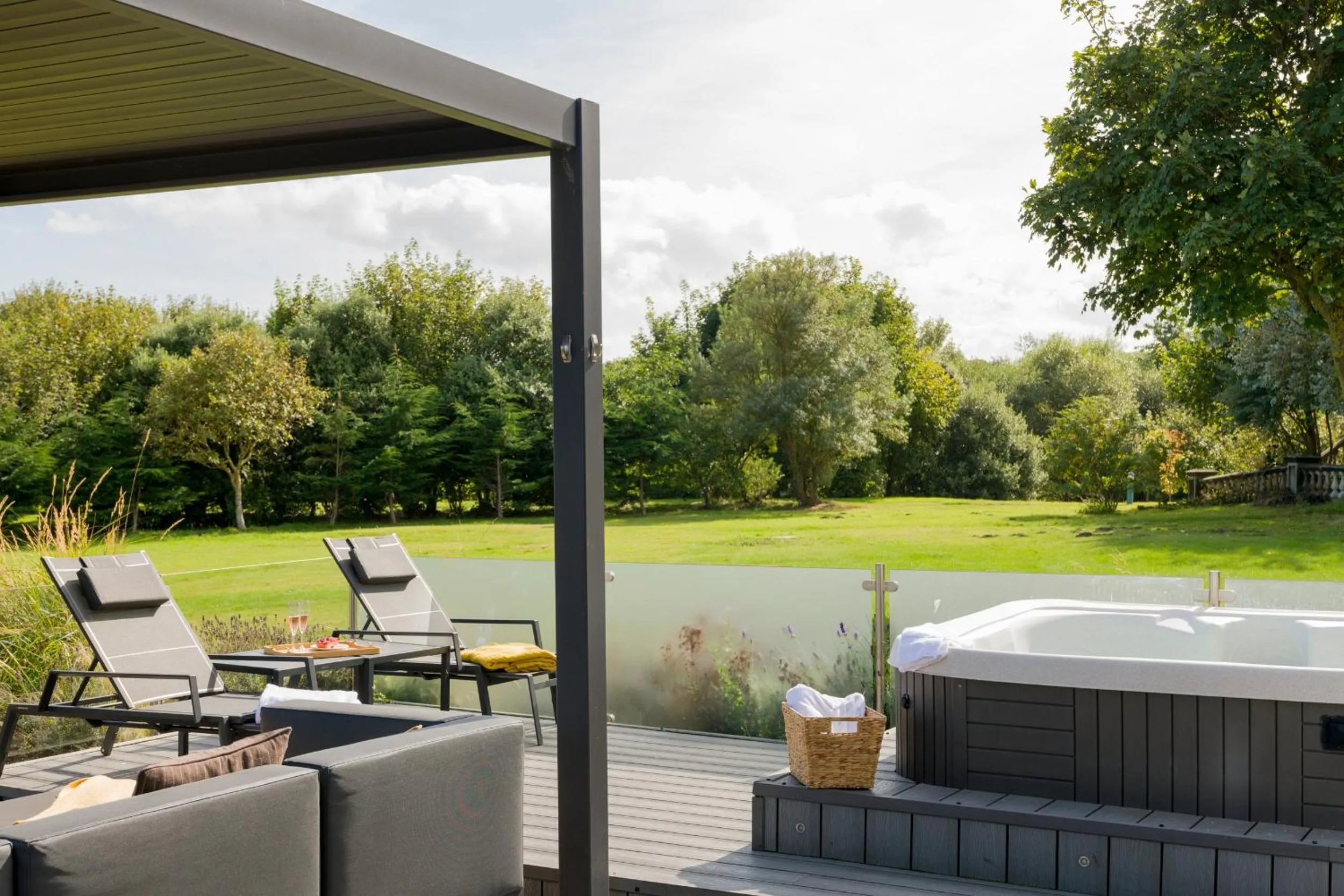 Patio in Seaham Hall and Serenity Spa