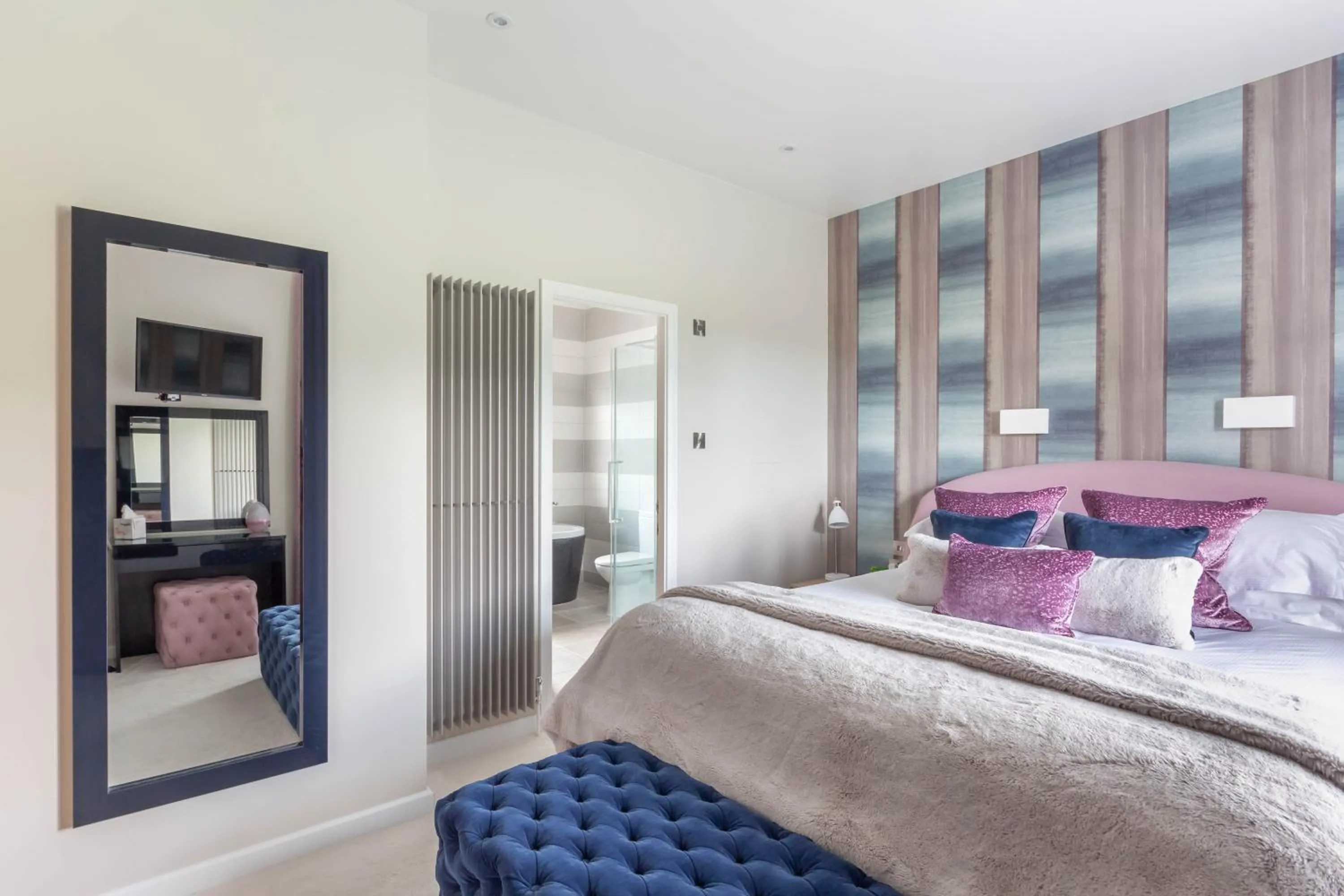 Bedroom, Bed in Seaham Hall and Serenity Spa
