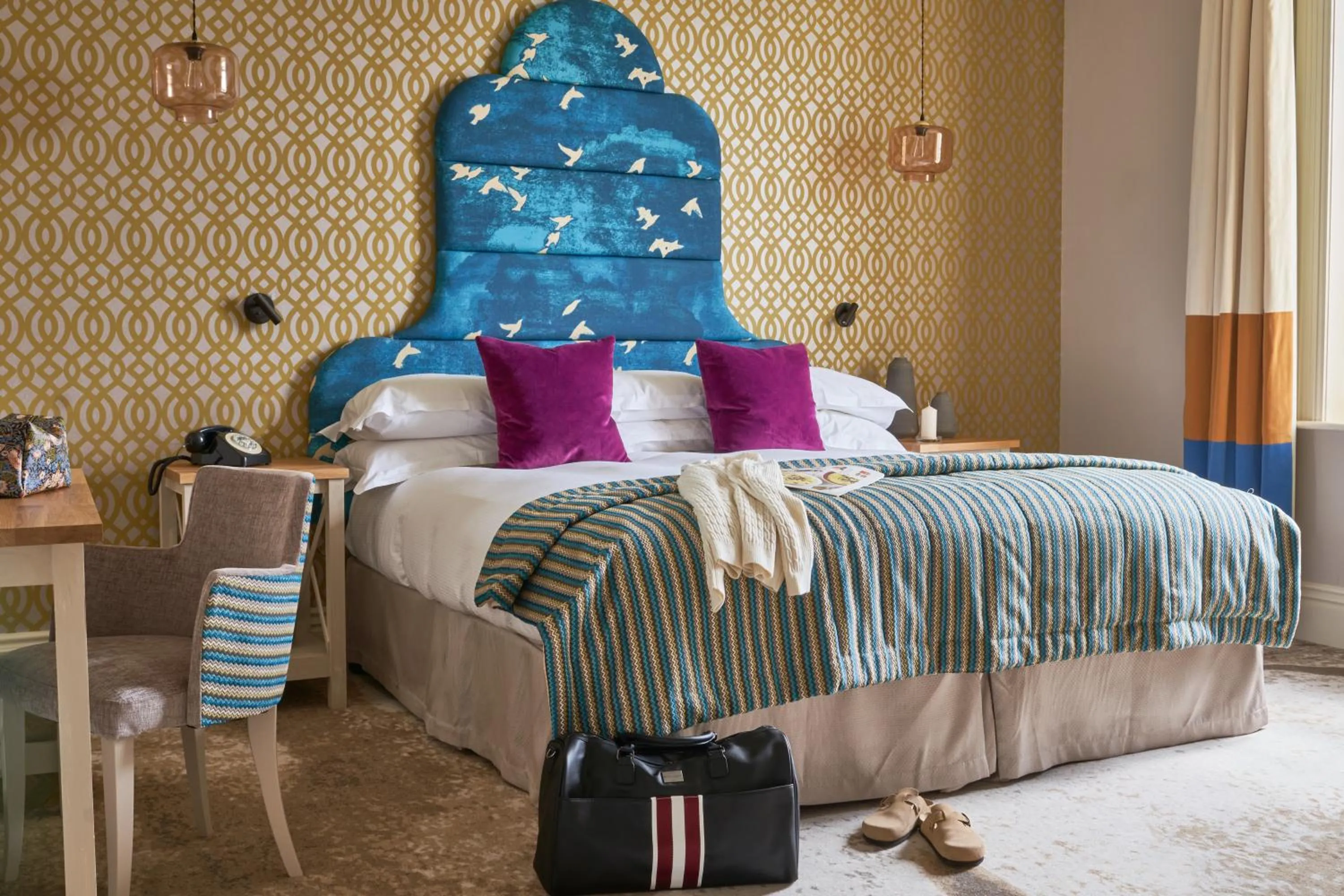 Bedroom, Bed in Seaham Hall and Serenity Spa