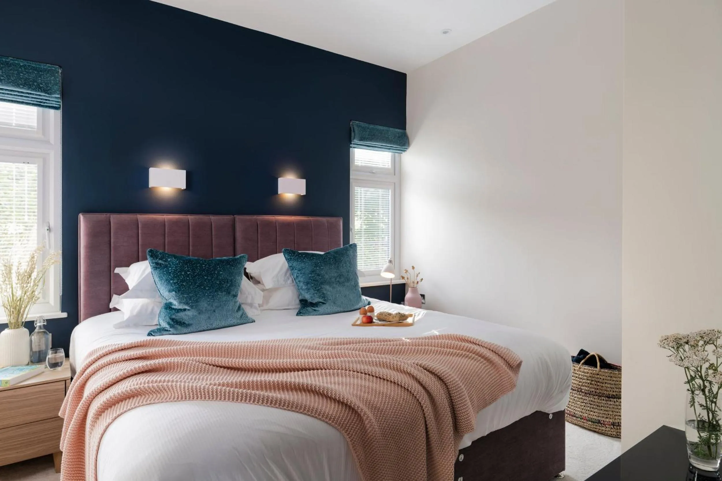 Bedroom, Bed in Seaham Hall and Serenity Spa