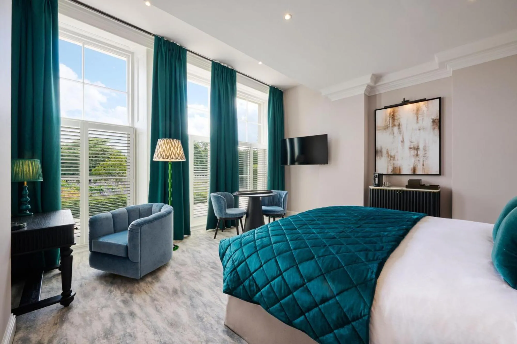 Bedroom, Bed in Seaham Hall and Serenity Spa