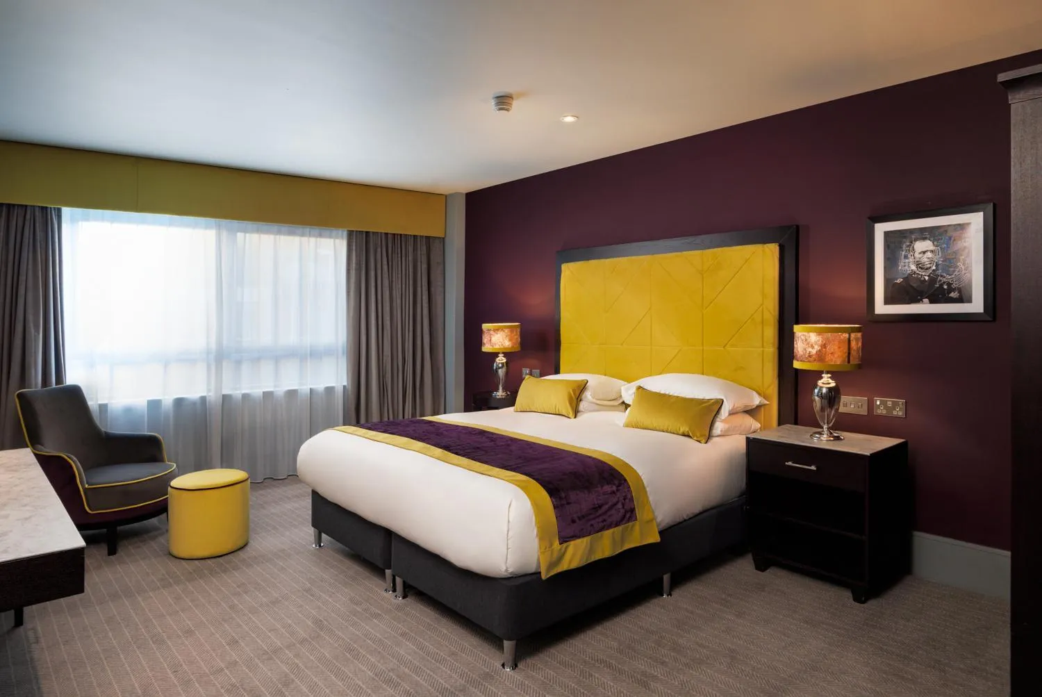 Bedroom, Bed in Malmaison Aberdeen