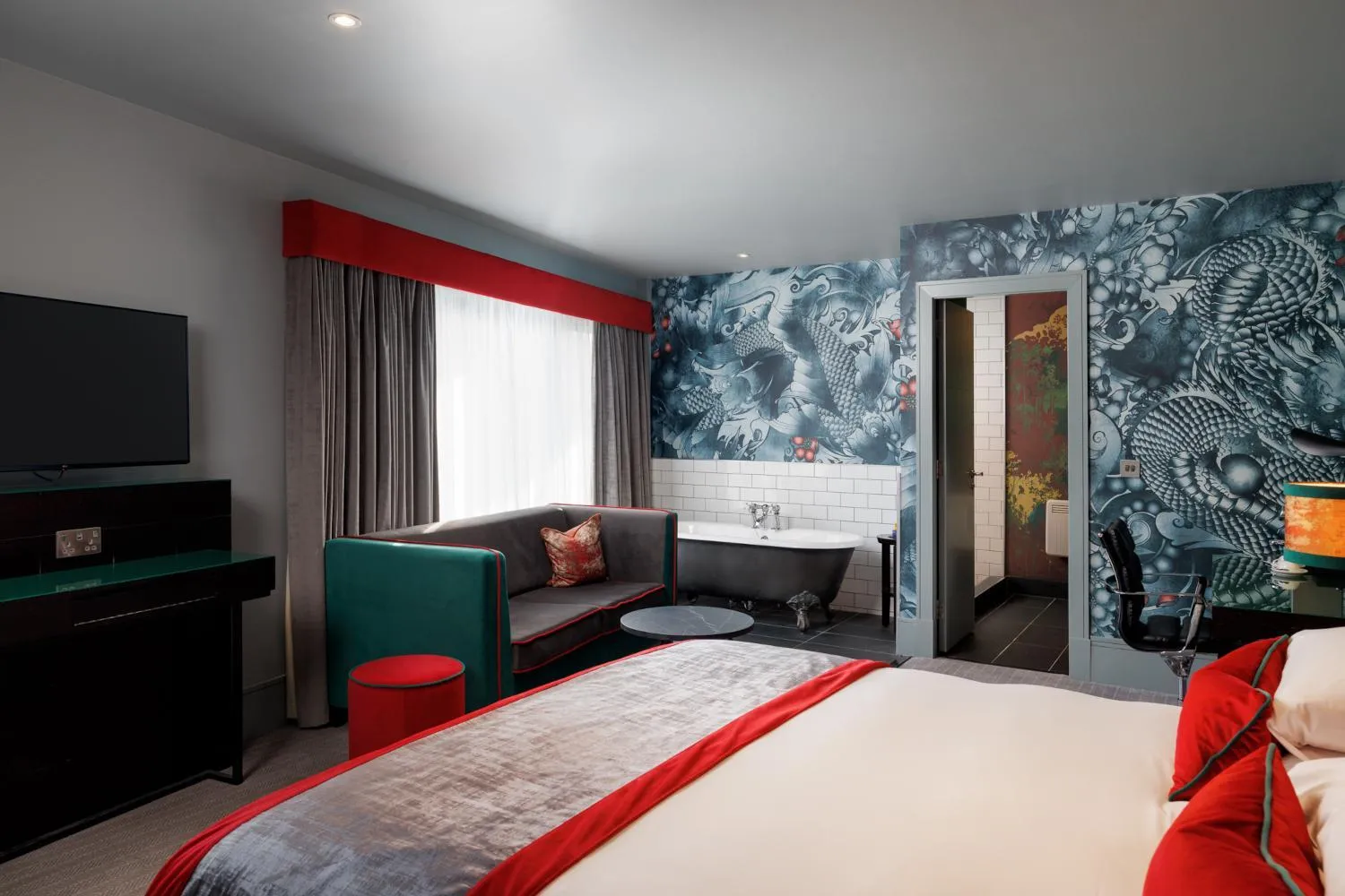 Bedroom, Bed in Malmaison Aberdeen