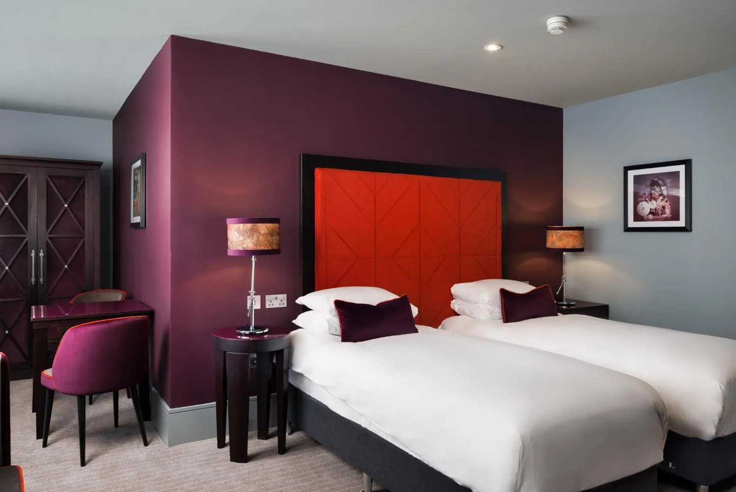 Bedroom, Bed in Malmaison Aberdeen