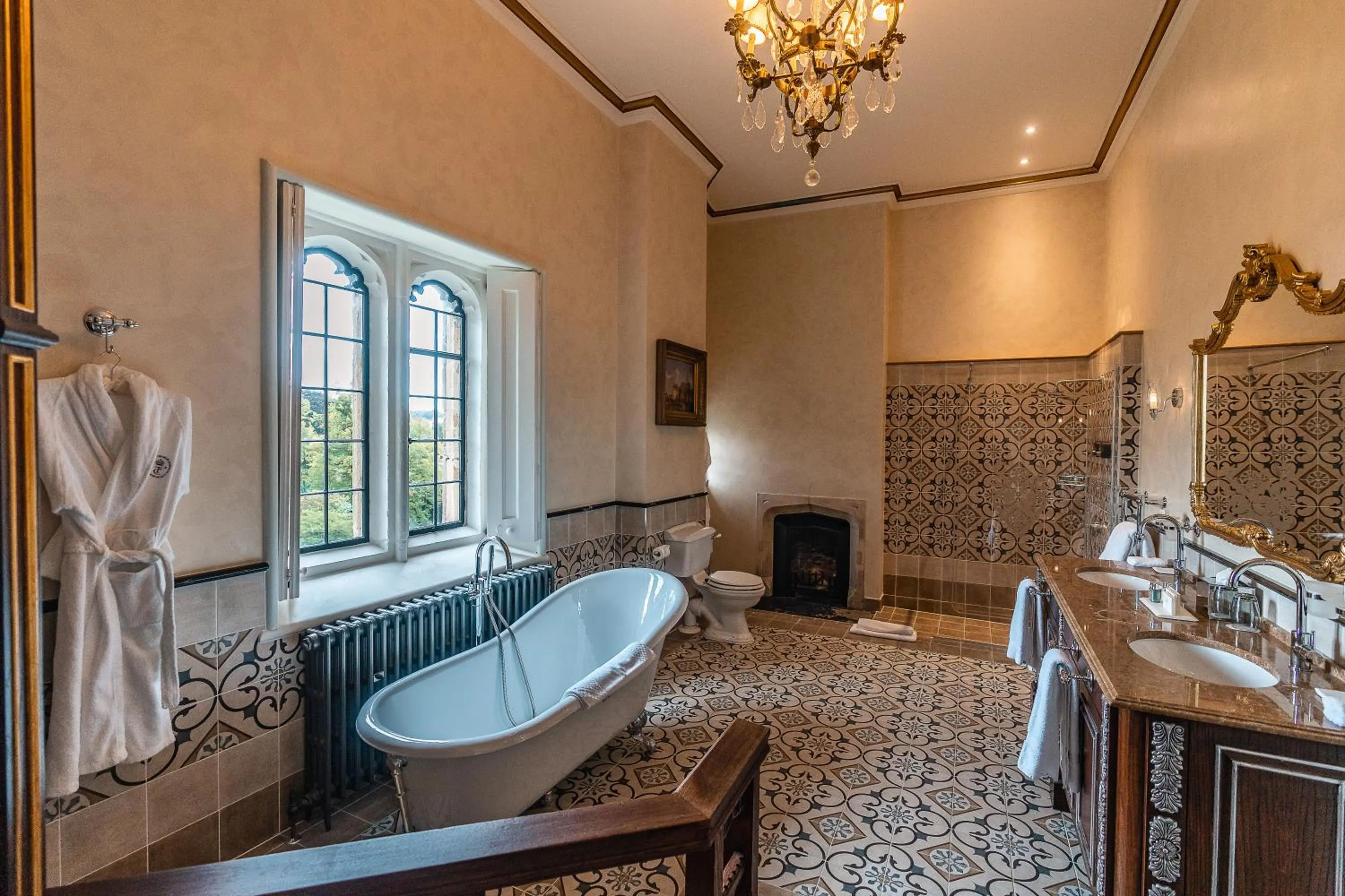 Shower in Thornbury Castle - A Relais & Chateaux Hotel