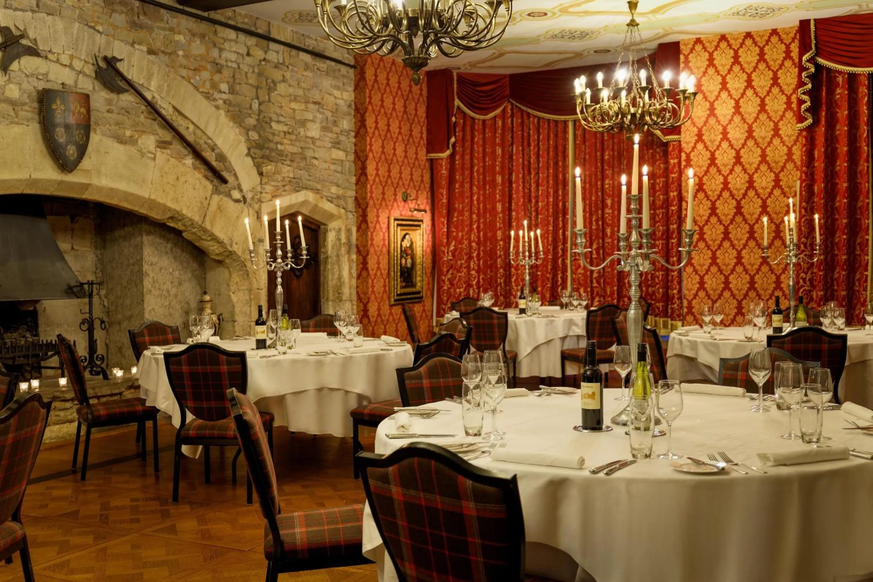 Dining area in Thornbury Castle - A Relais & Chateaux Hotel