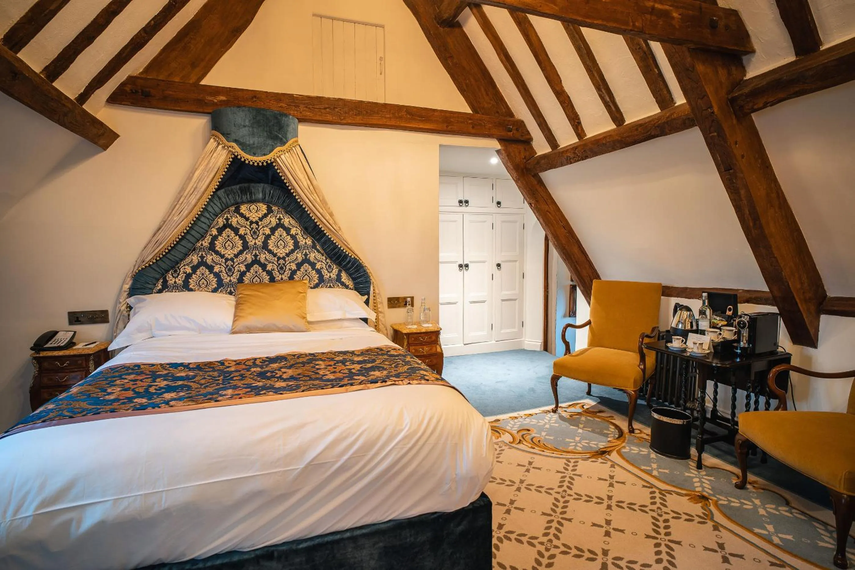 Bed in Thornbury Castle - A Relais & Chateaux Hotel