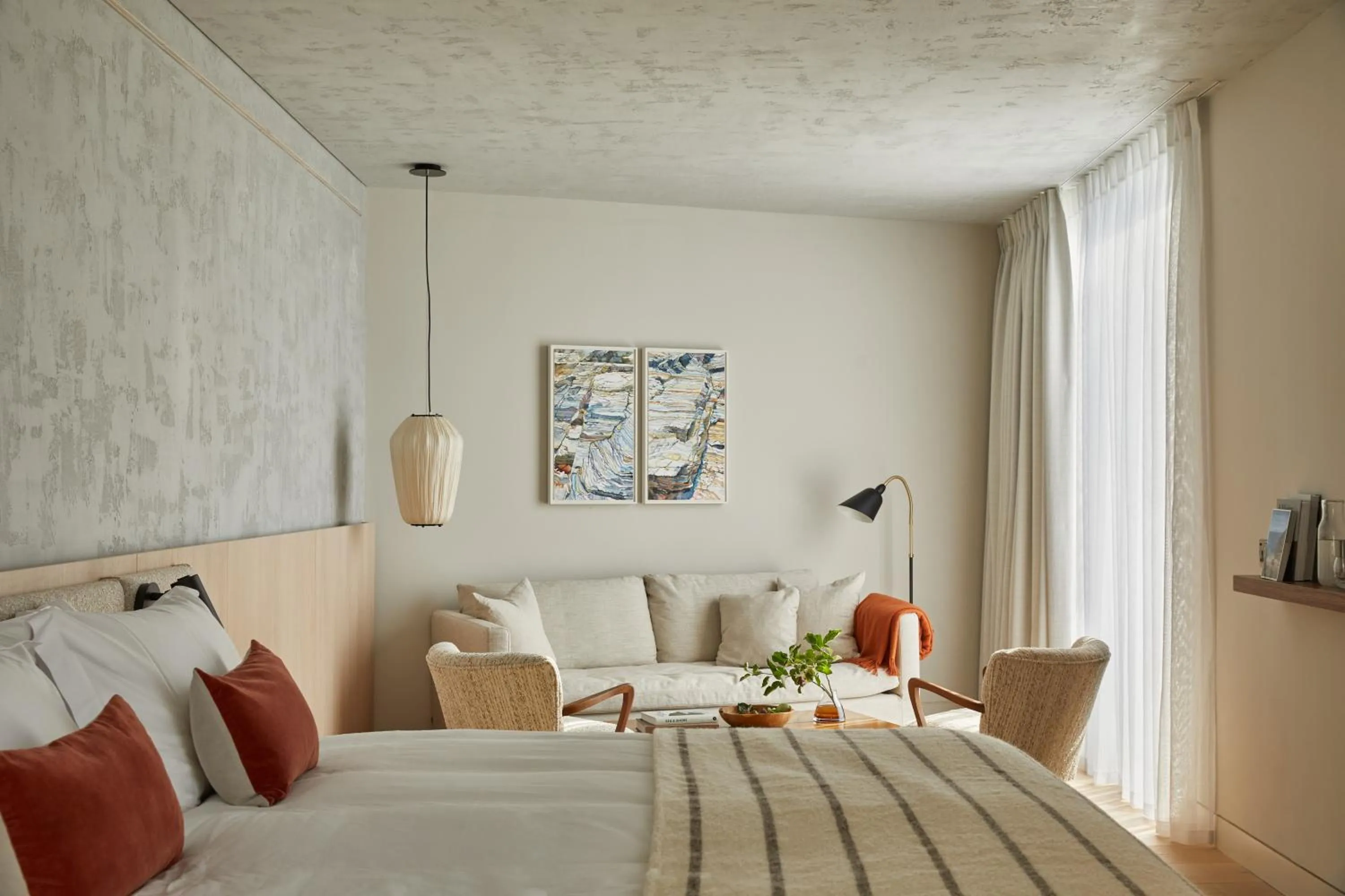 Bedroom, Bed in Fowey Hall Hotel