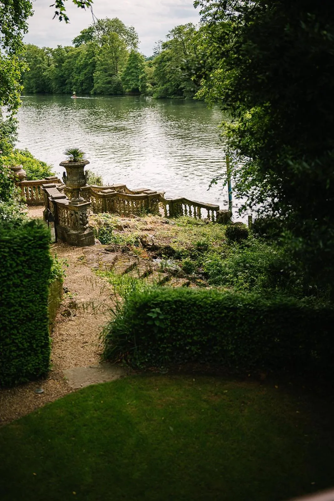 Garden in Cliveden House - an Iconic Luxury Hotel