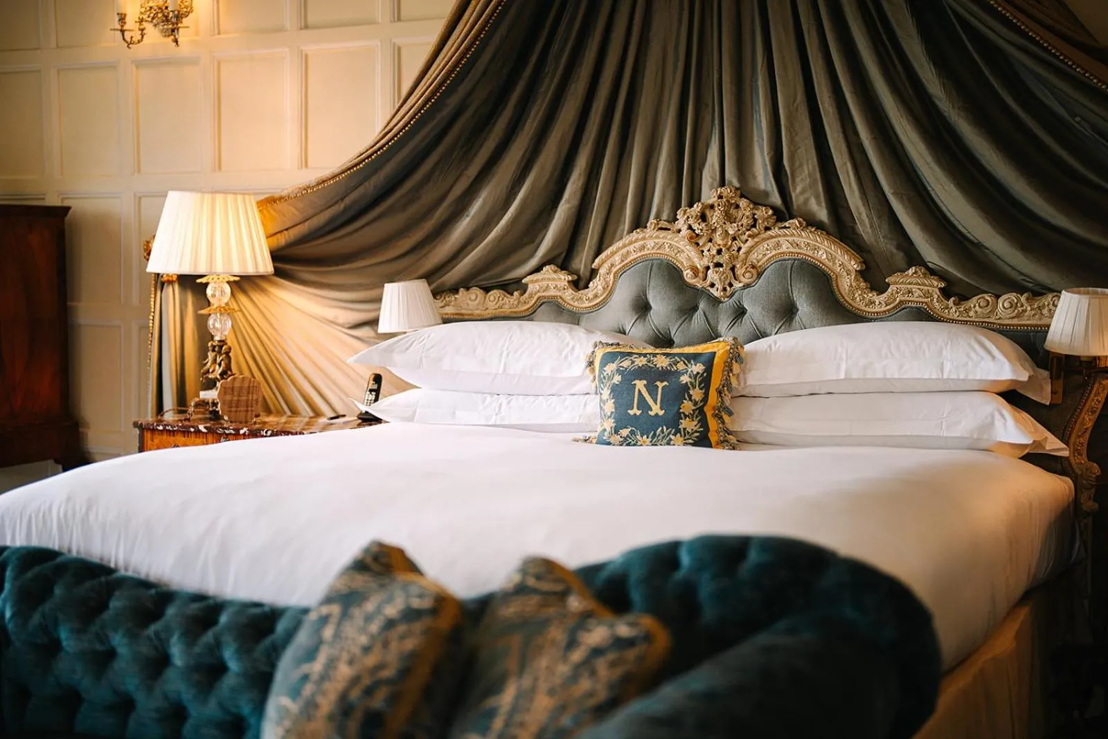 Bed in Cliveden House - an Iconic Luxury Hotel