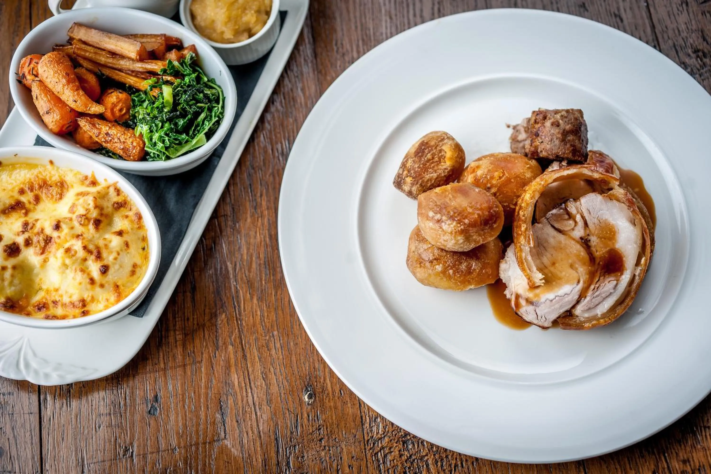 Food close-up in The Slaughters Country Inn