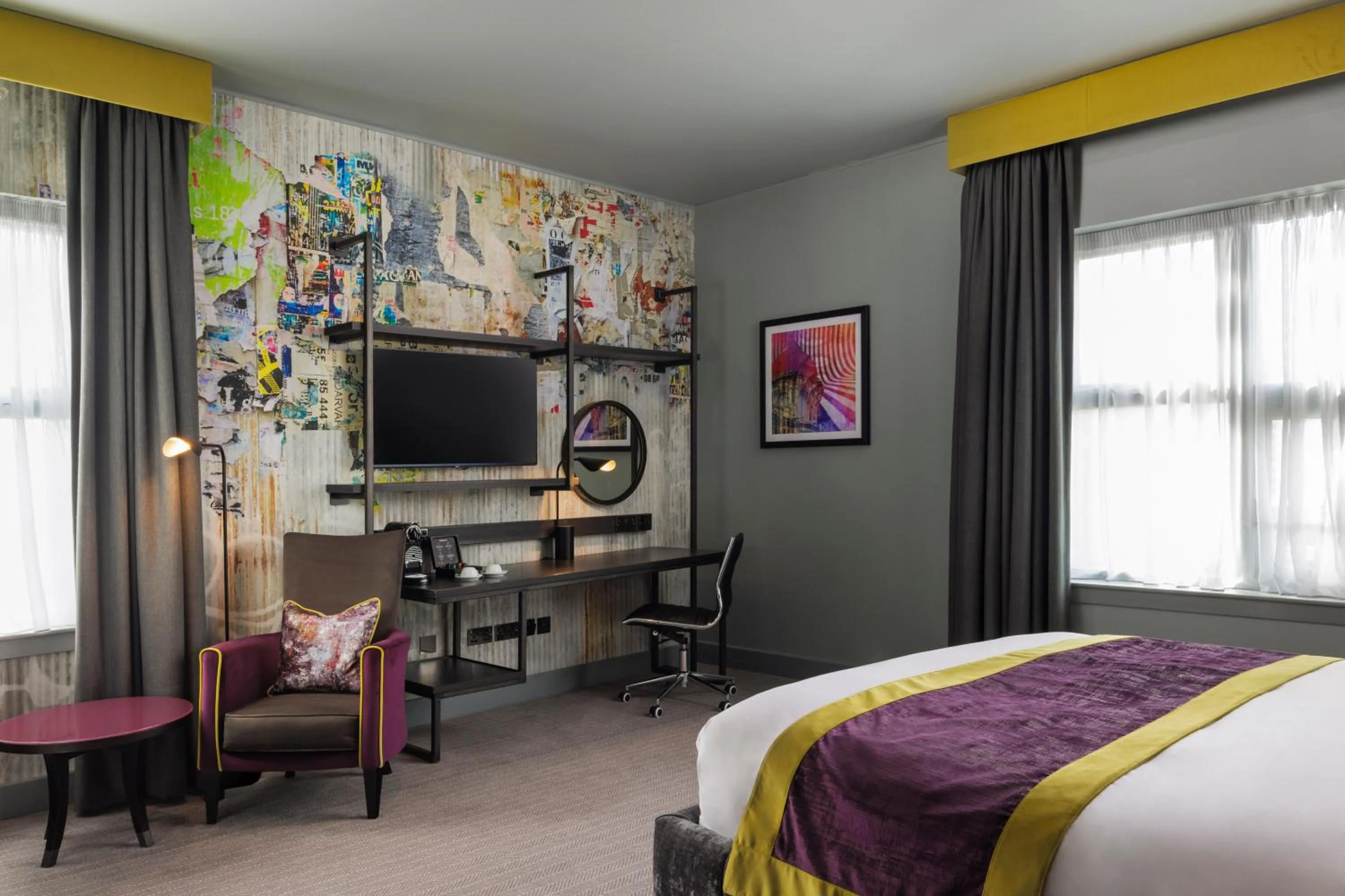 Bedroom, Bed in Malmaison Newcastle