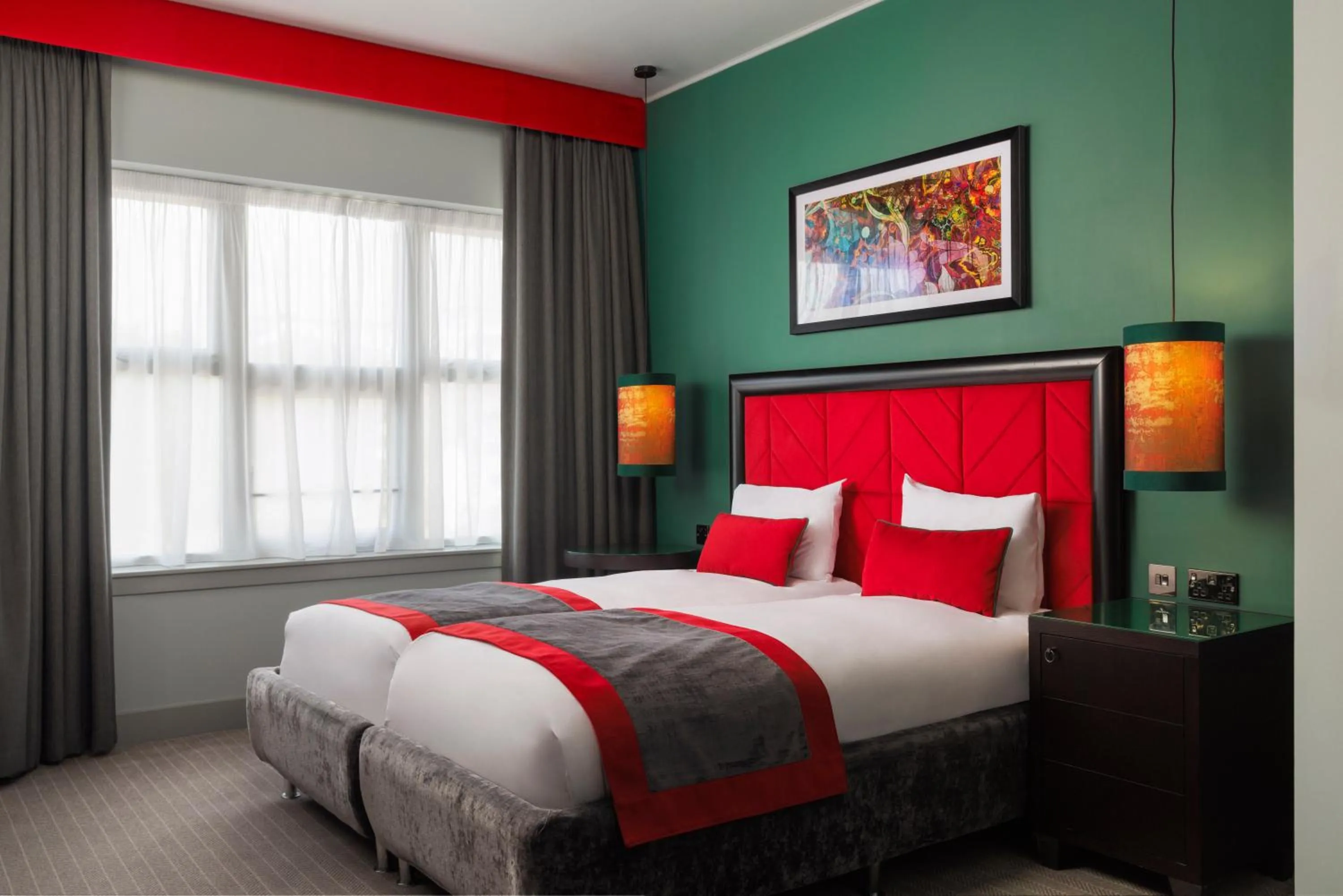 Bedroom, Bed in Malmaison Newcastle