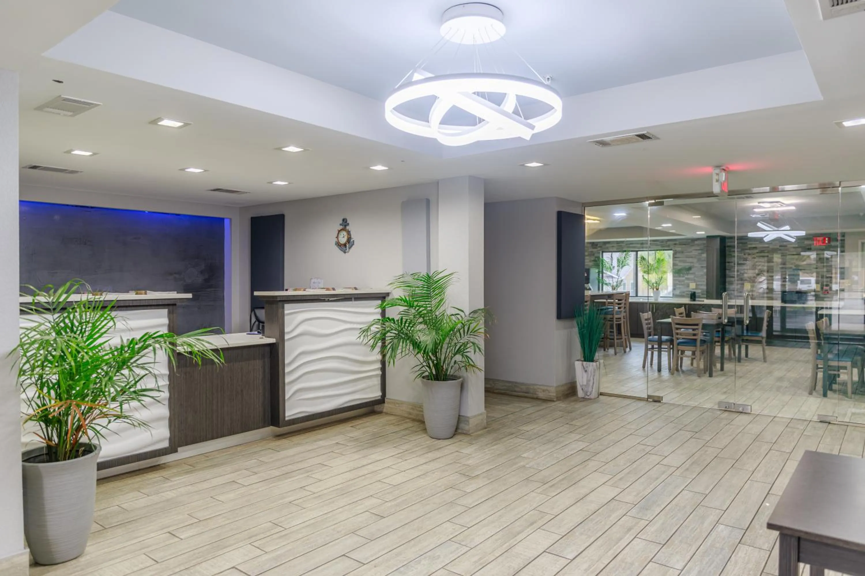 Lobby or reception in Admiral's Inn on Tybee Island