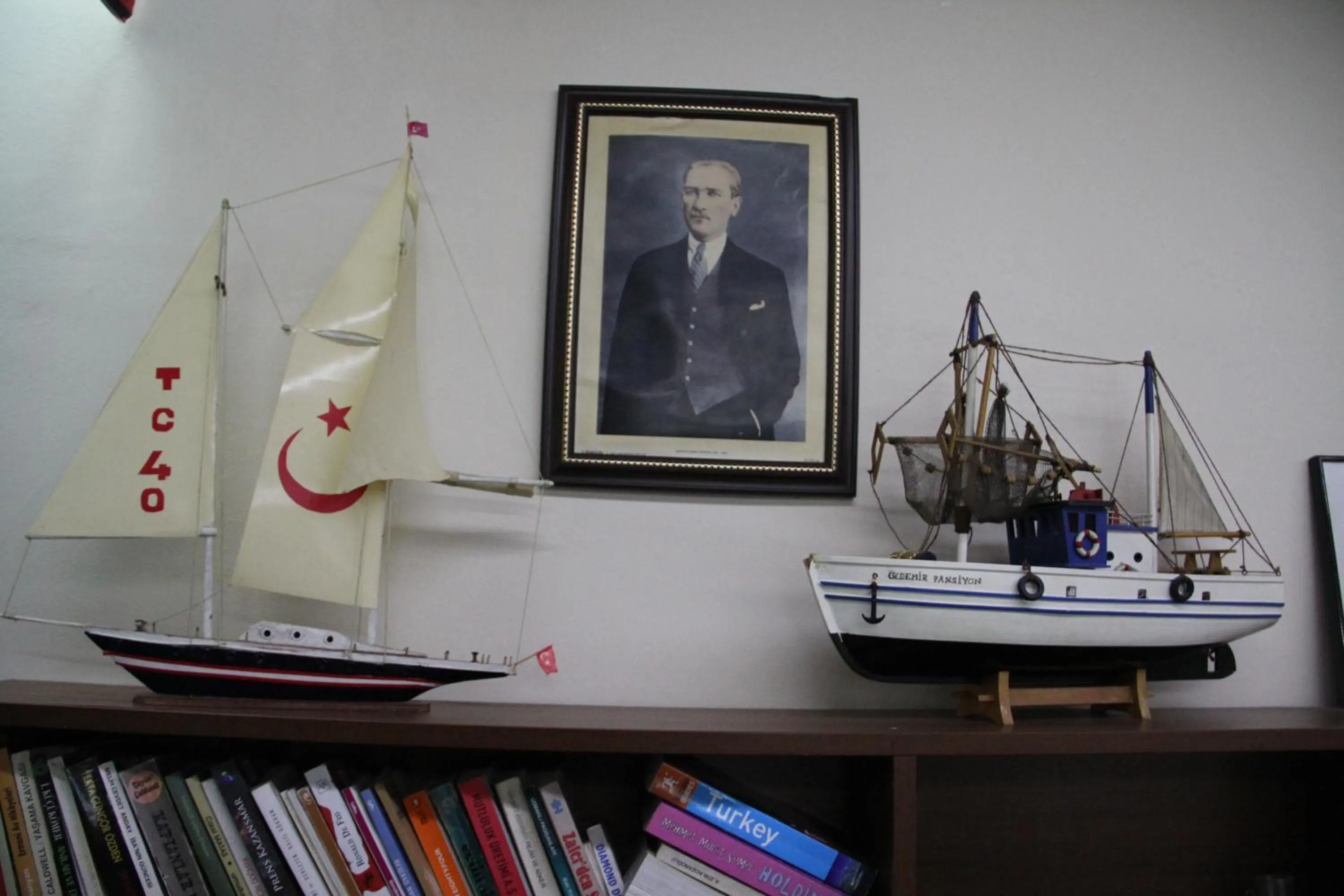 Library in Ozdemir Pansiyon