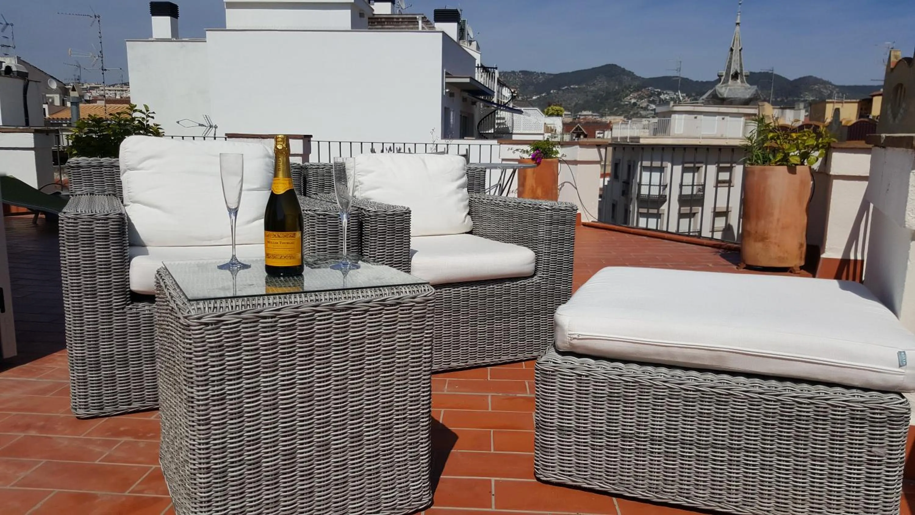 Balcony/Terrace in The Sky Attic Apartment