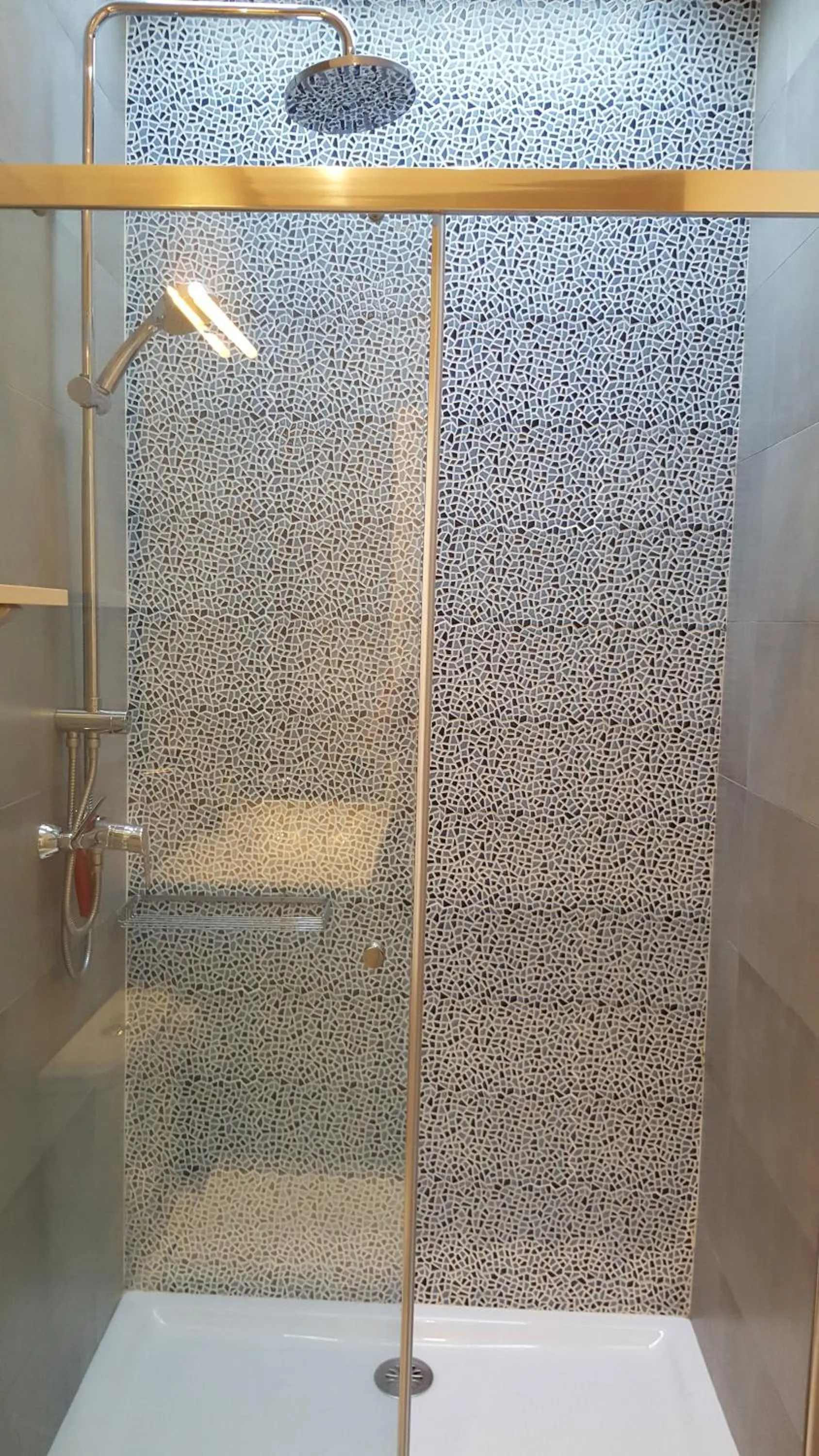 Shower in The Sky Attic Apartment