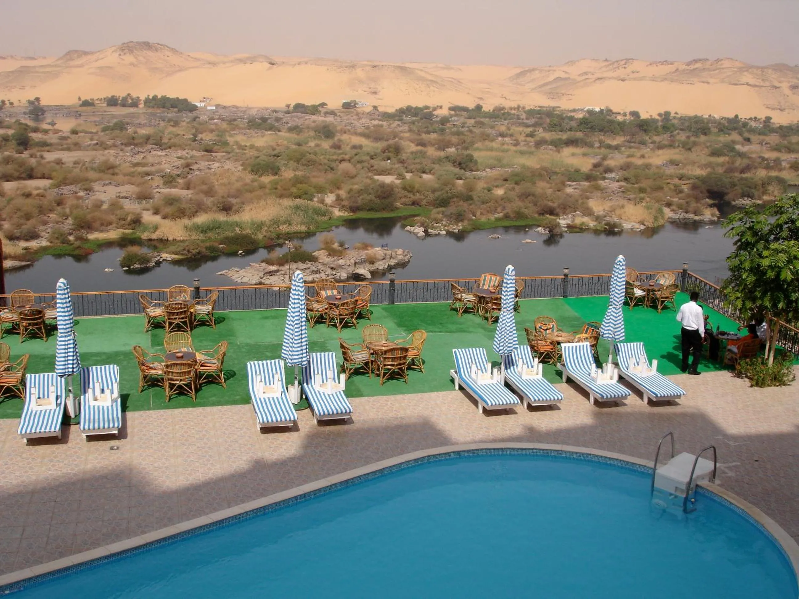 Swimming pool in Sara Hotel Aswan