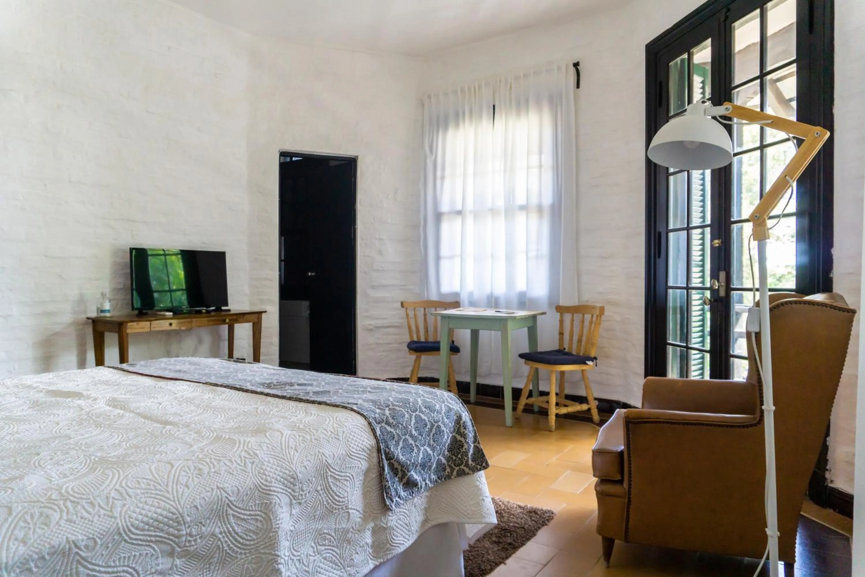 Bed in Santoral Restaurante y Posada Pet Friendly