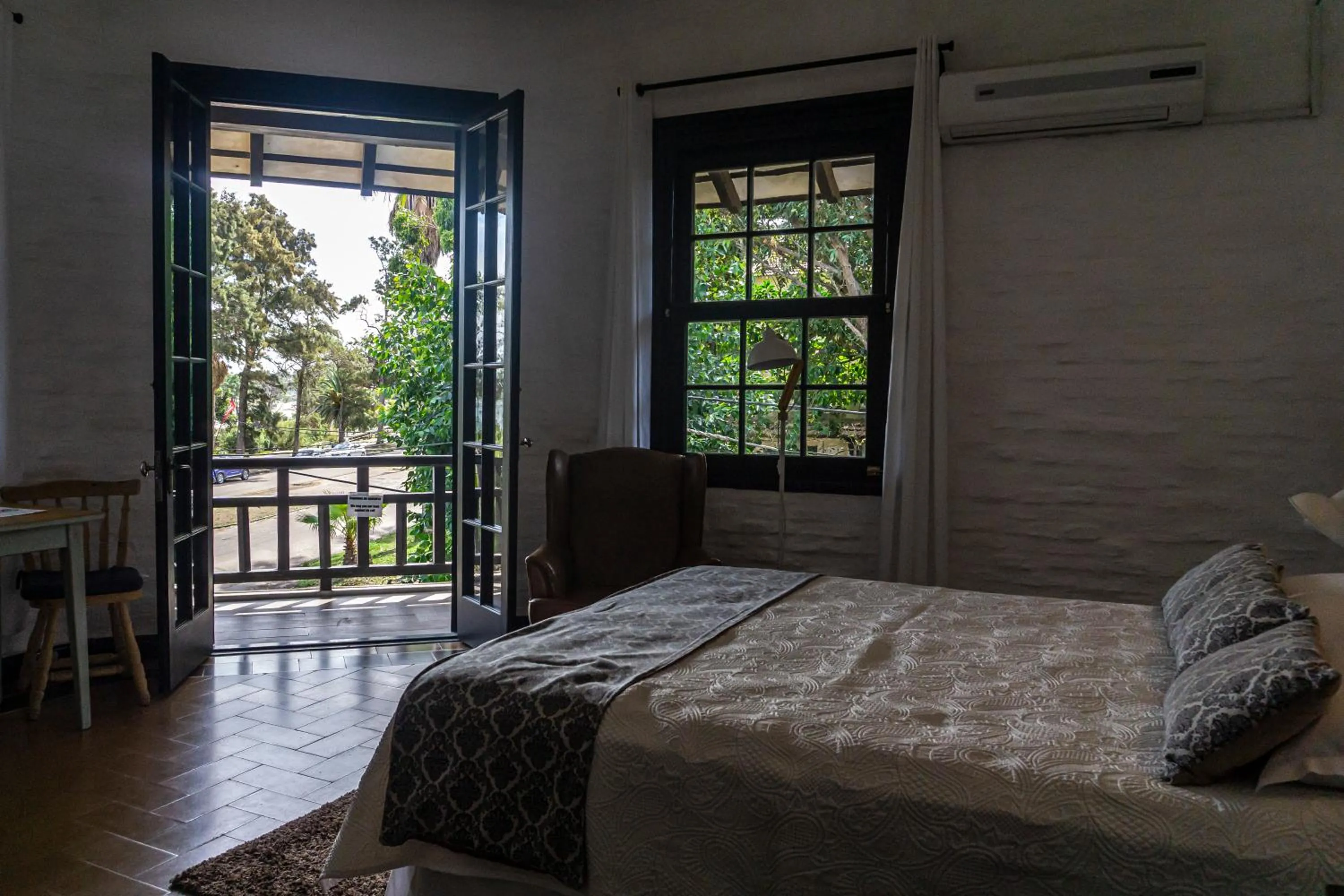 Bed in Santoral Restaurante y Posada Pet Friendly