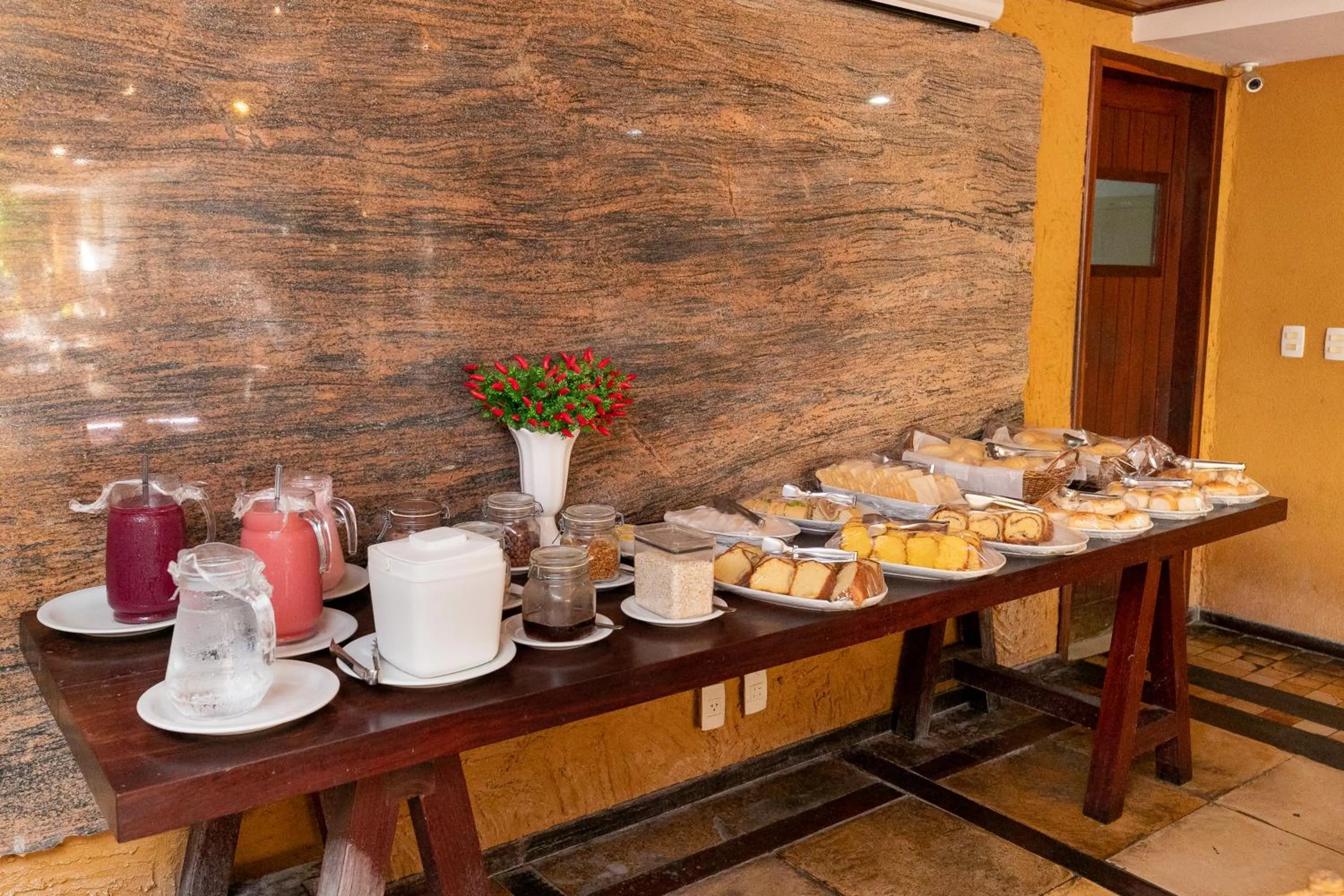 Buffet breakfast in Safari Natal Beach Hotel