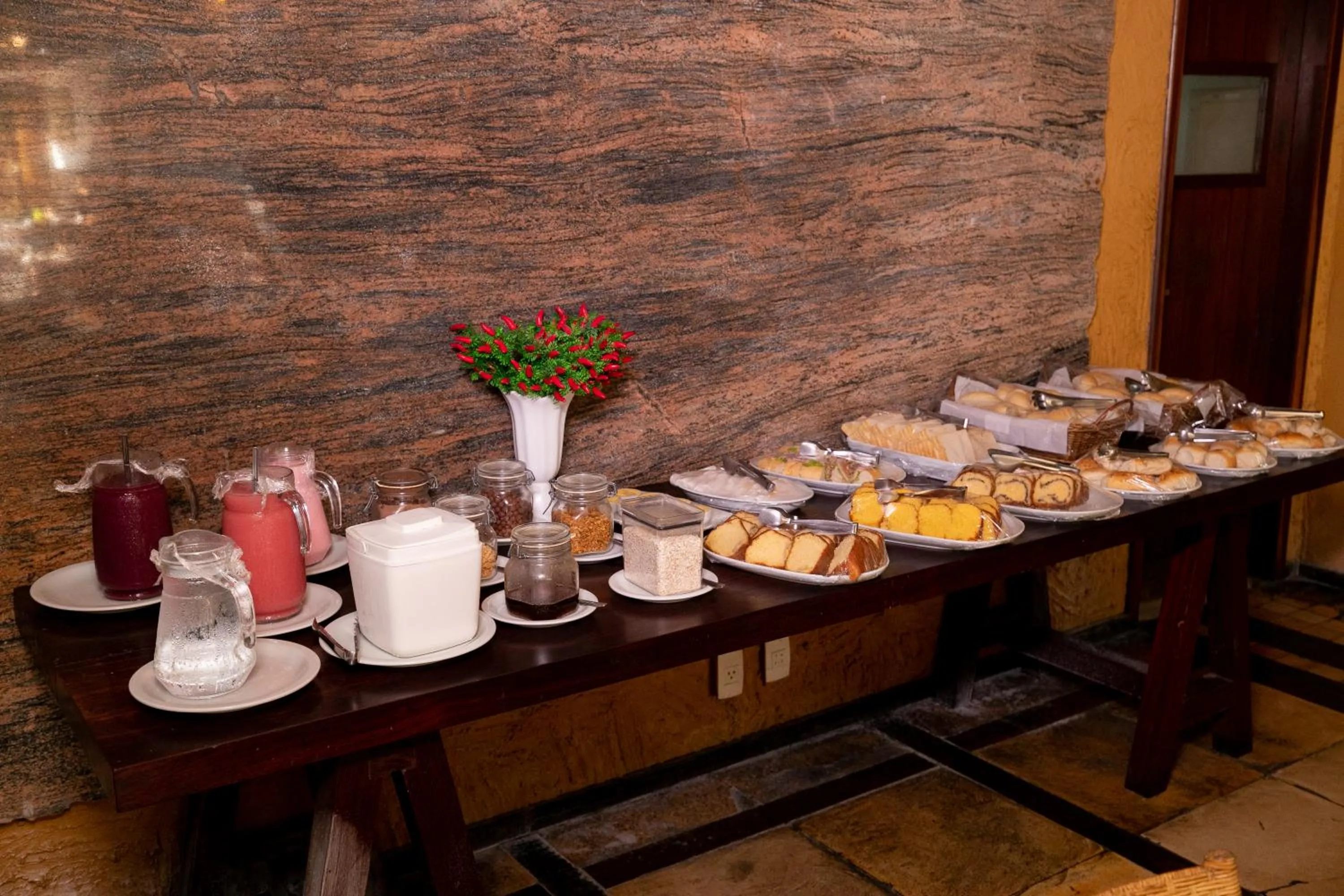 Buffet breakfast in Safari Natal Beach Hotel