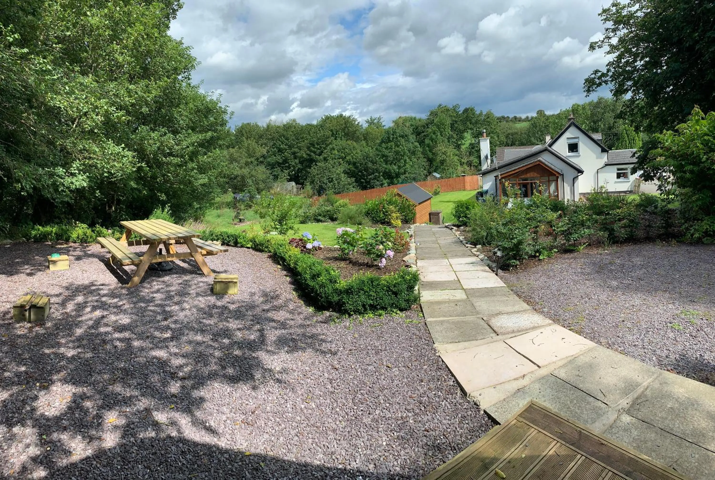 Garden view in Tig Lammax
